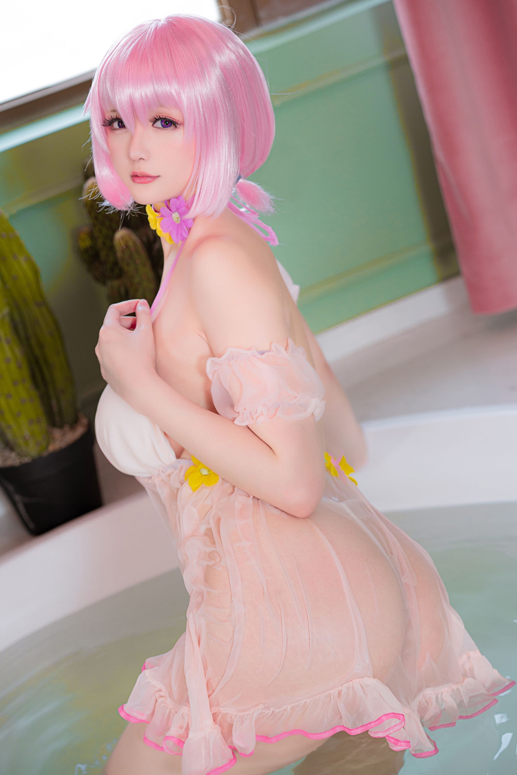 [福利COS] Coser小姐姐星之迟迟 - 情人节 梦梦套组