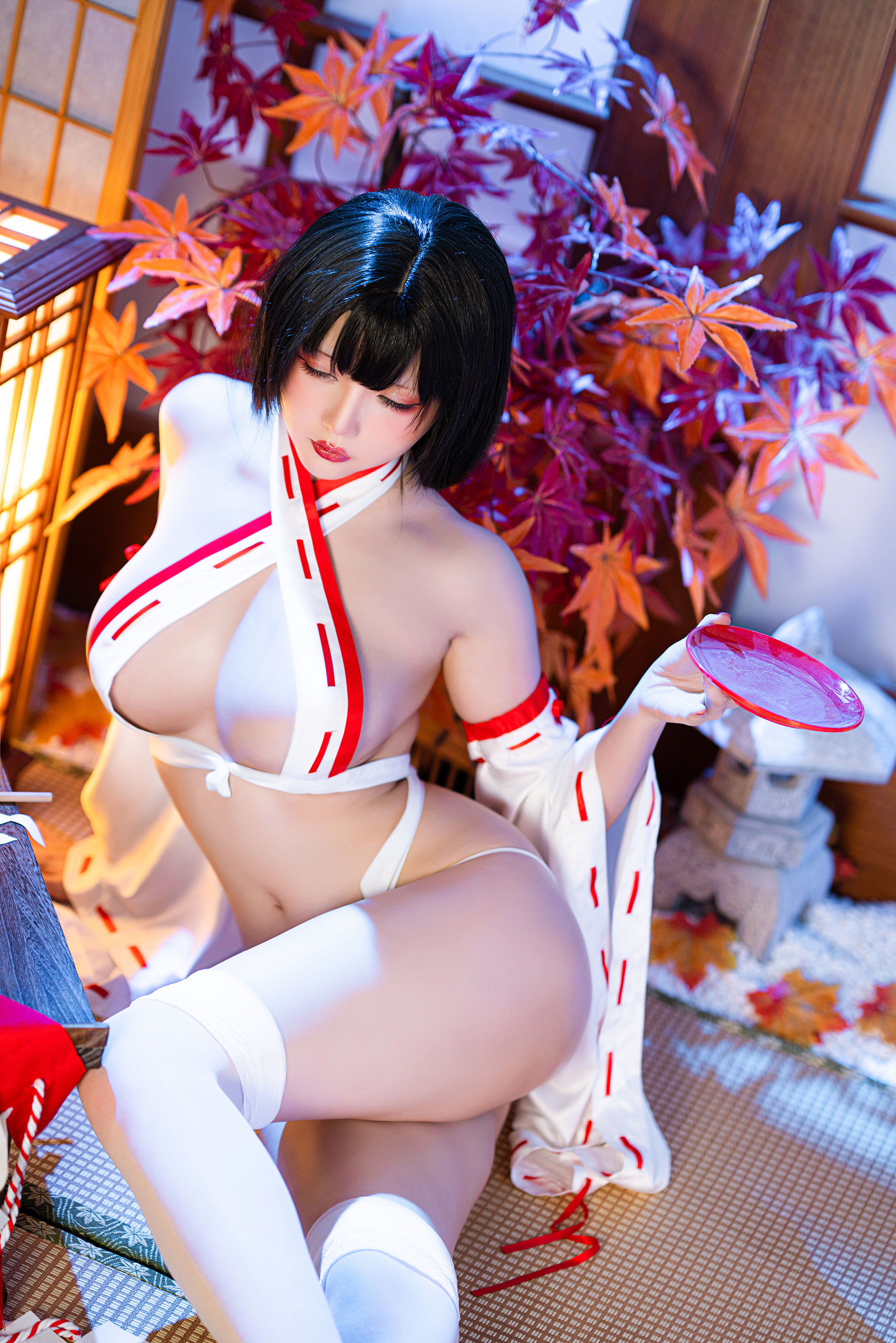 [福利COS] Coser小姐姐星之迟迟 - 新春巫女