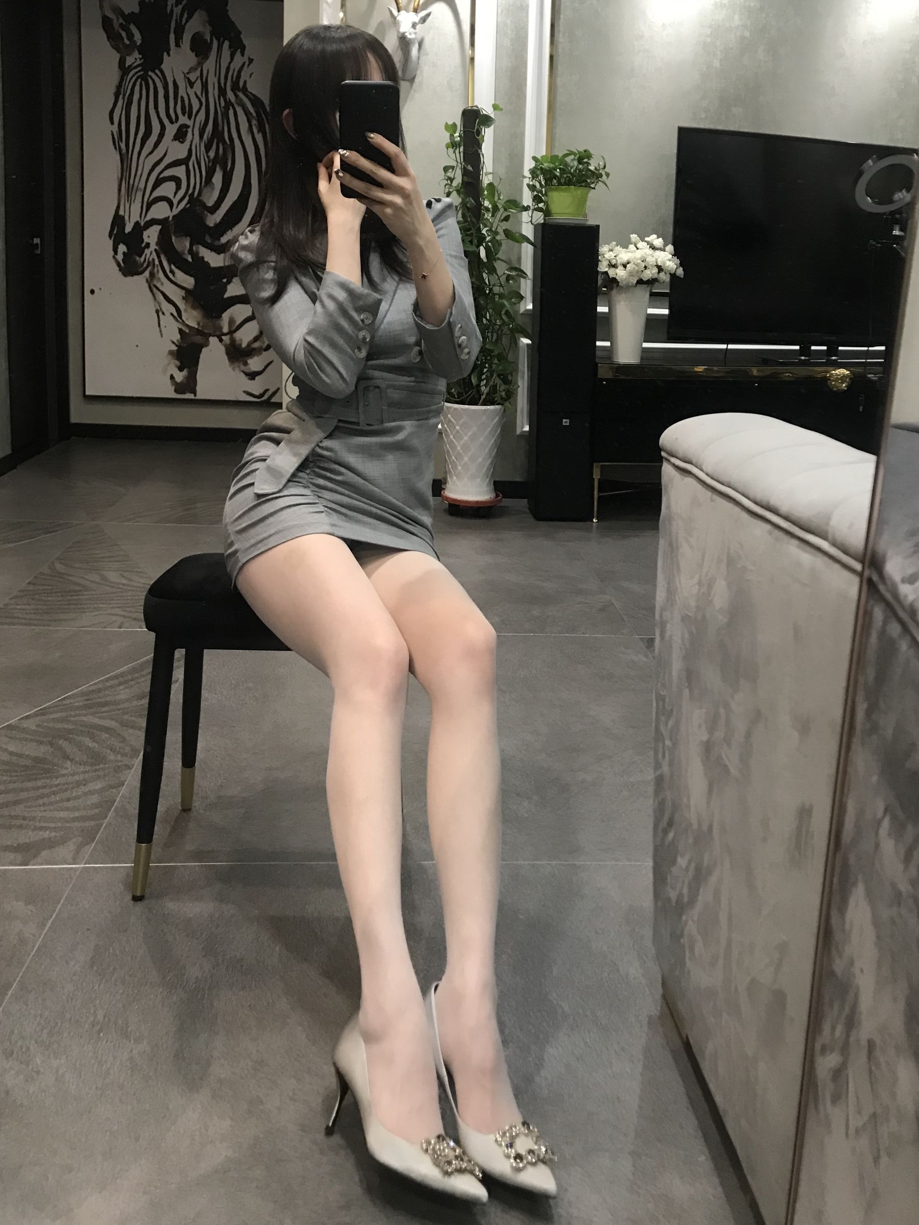 [福利COS] 丝足博主麋鹿_Monroe 2020.04.20 红高黑丝