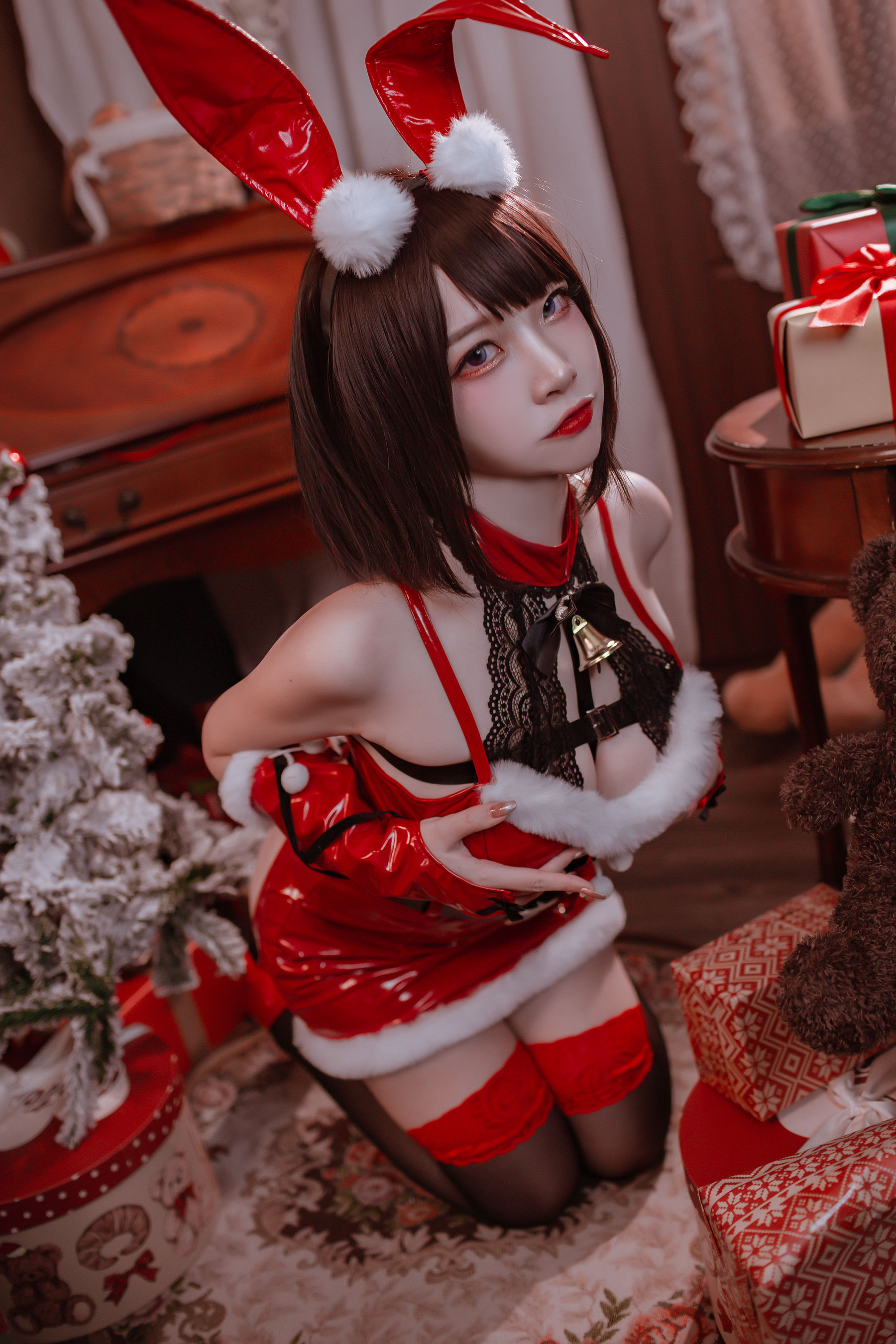 [福利COS] 人气Coser二佐Nisa - 圣诞佐佐