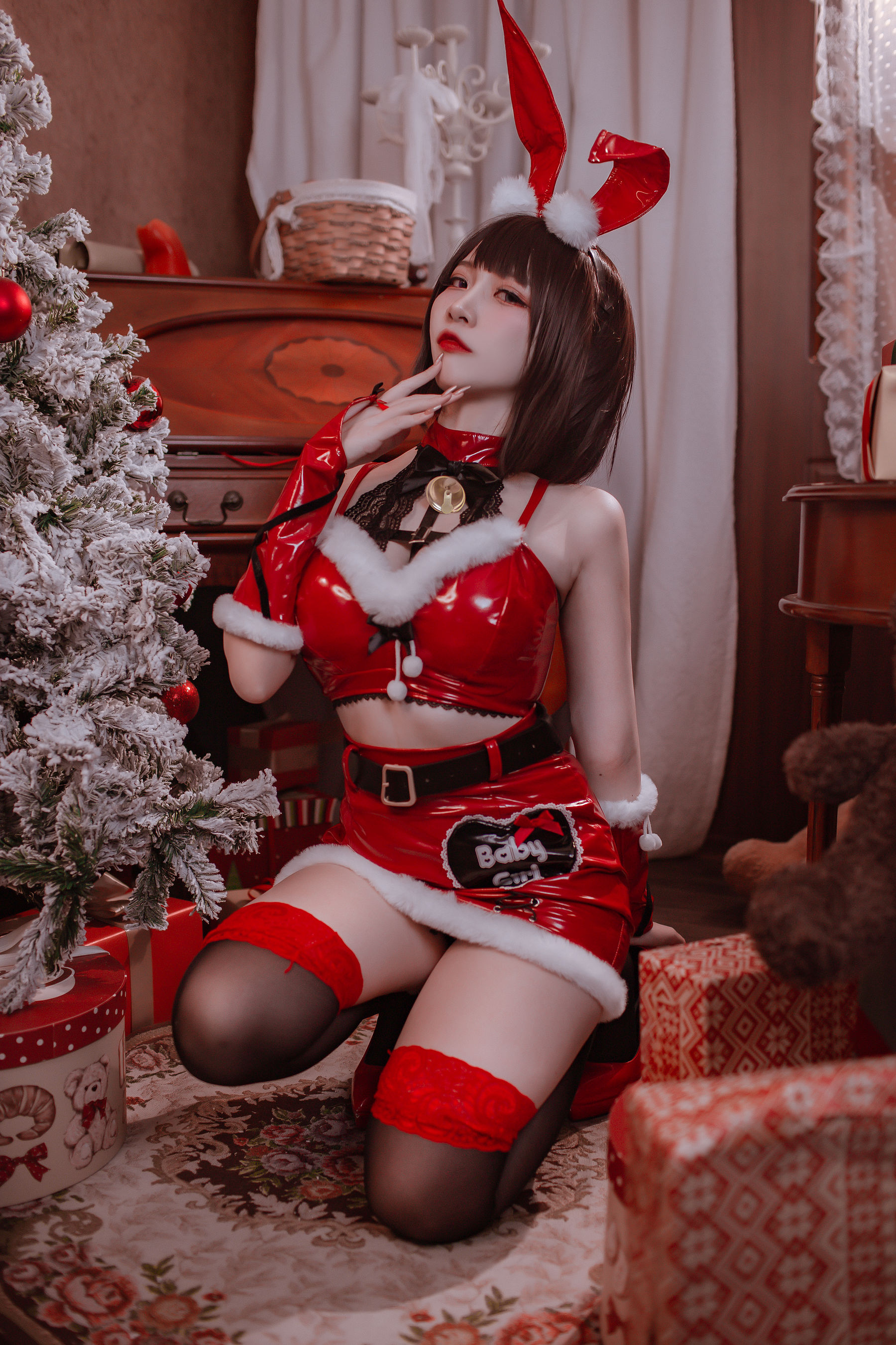 [福利COS] 人气Coser二佐Nisa - 圣诞佐佐