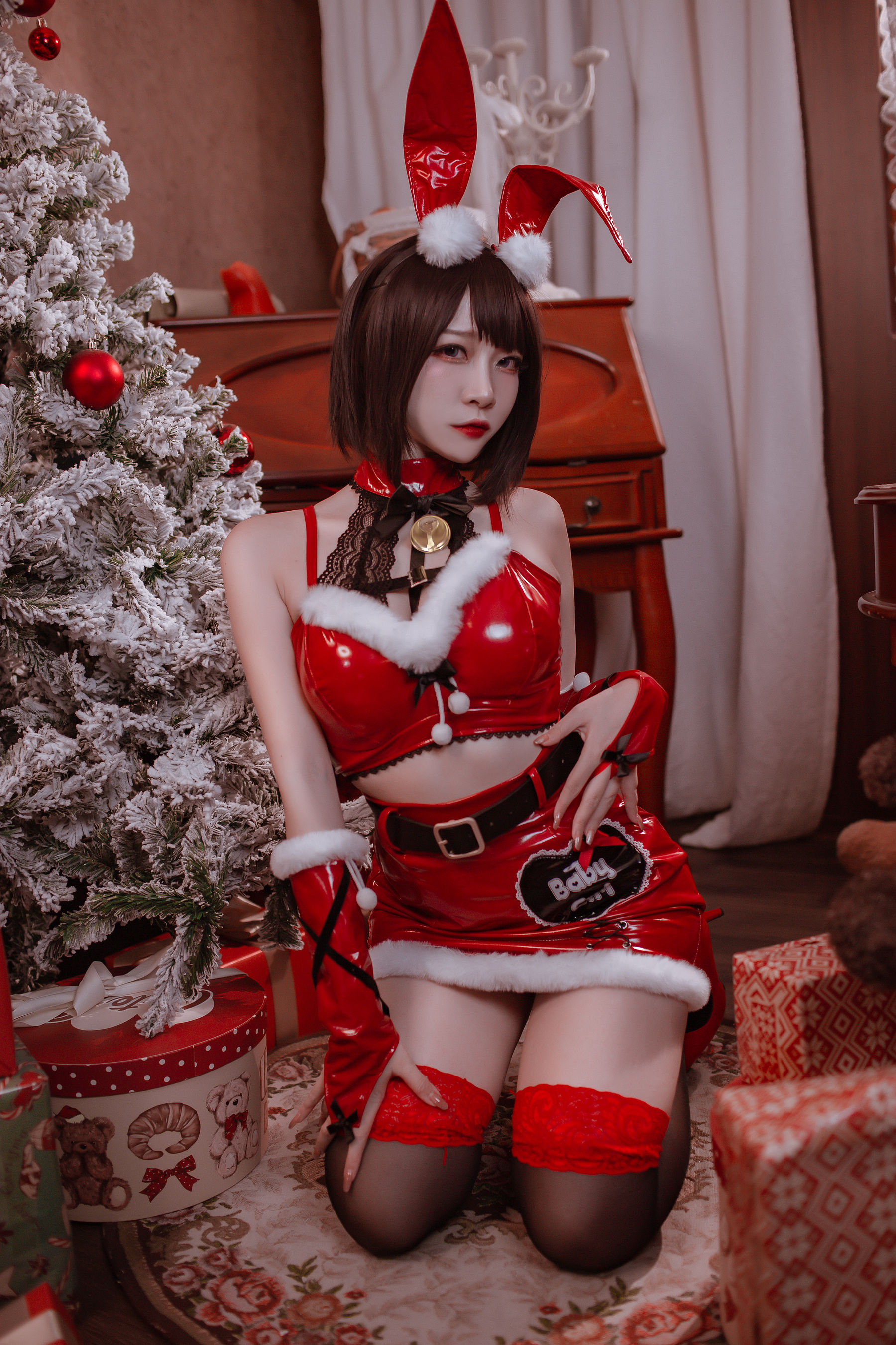 [福利COS] 人气Coser二佐Nisa - 圣诞佐佐