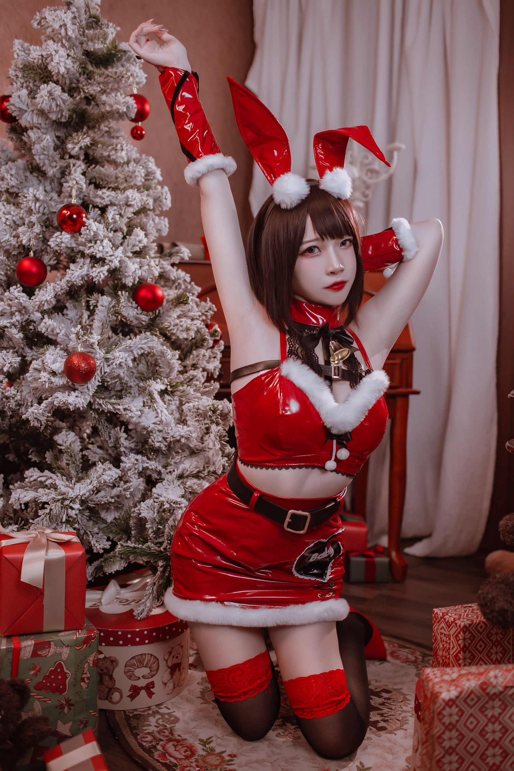 [福利COS] 人气Coser二佐Nisa - 圣诞佐佐