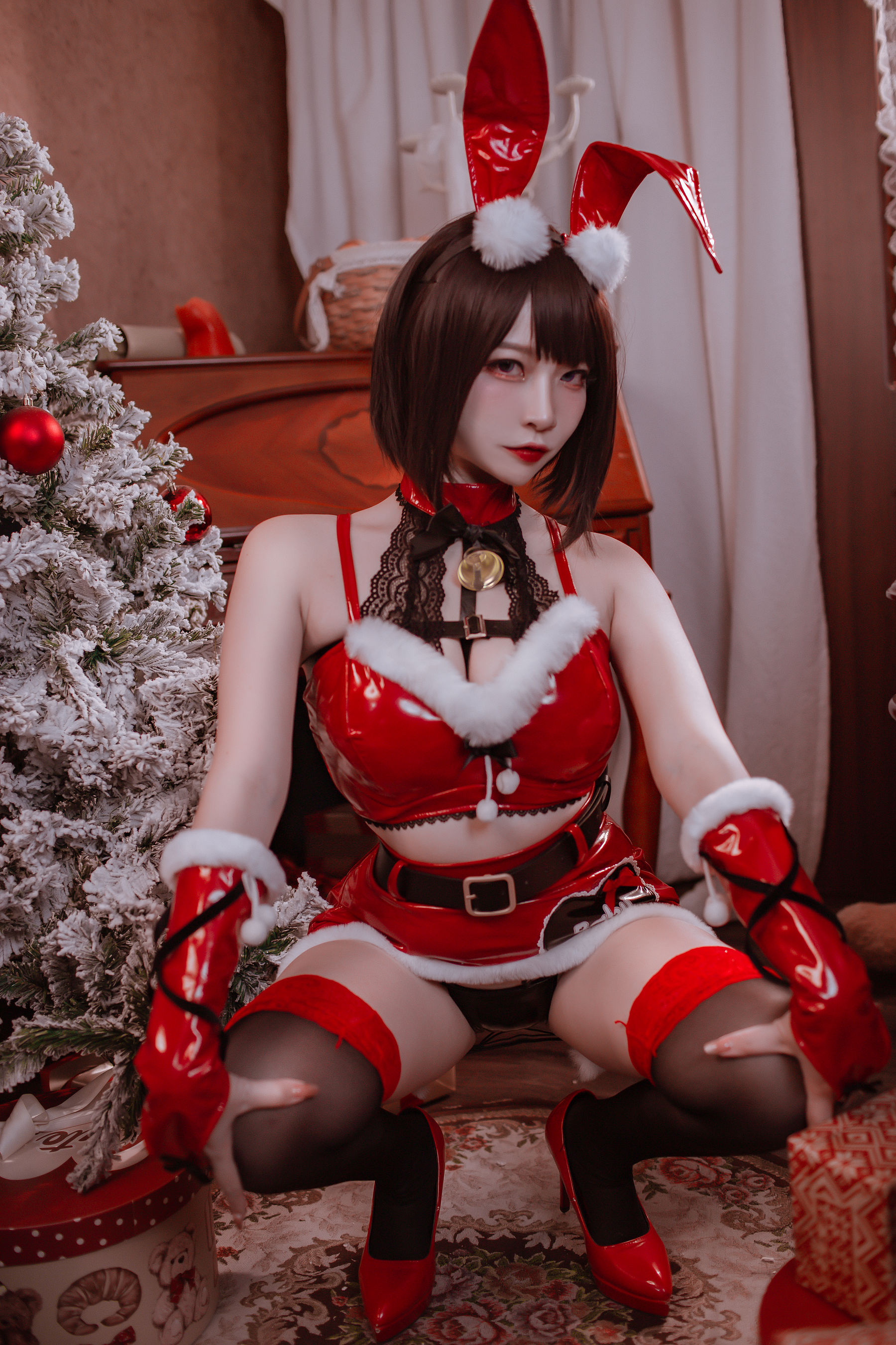 [福利COS] 人气Coser二佐Nisa - 圣诞佐佐