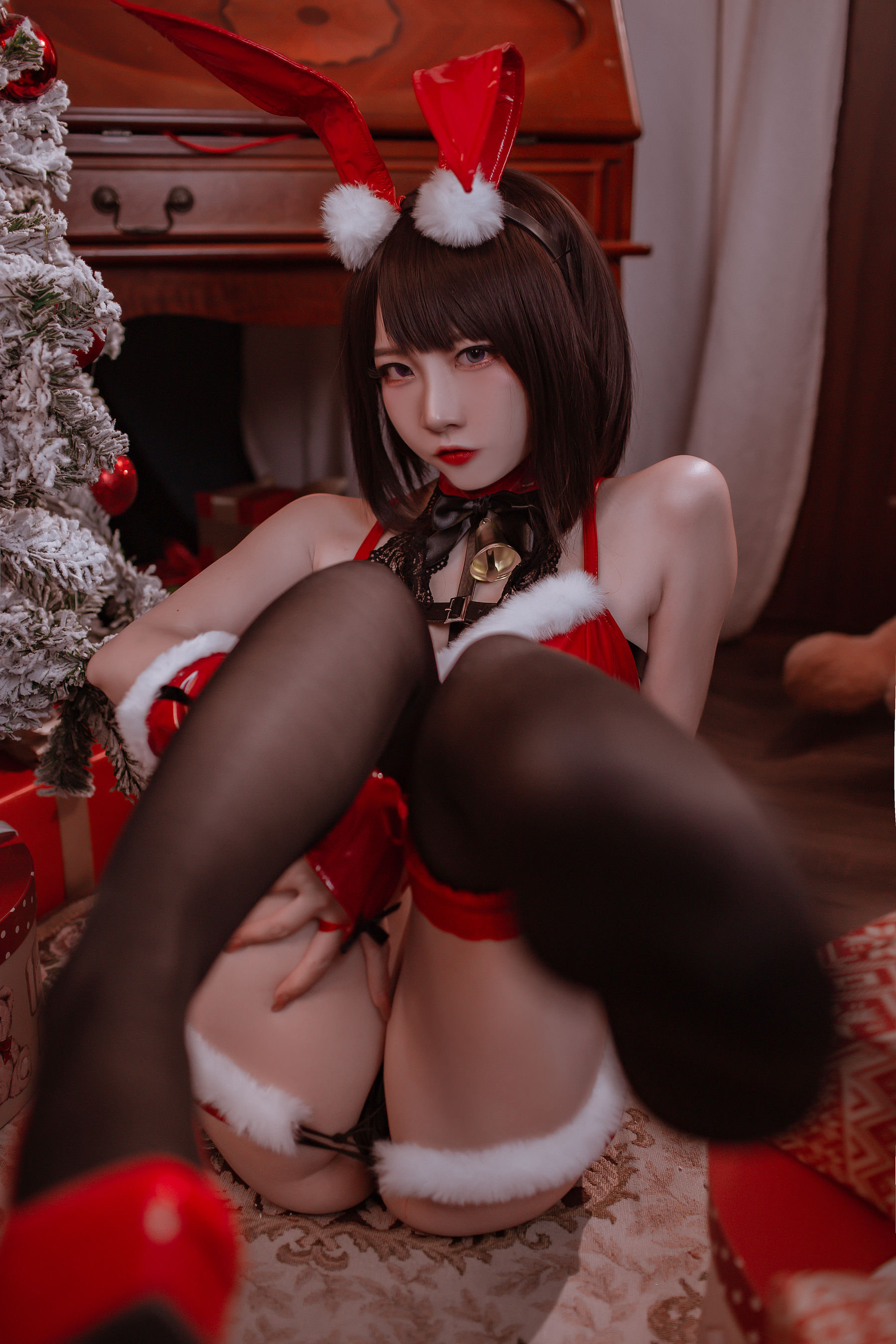 [福利COS] 人气Coser二佐Nisa - 圣诞佐佐