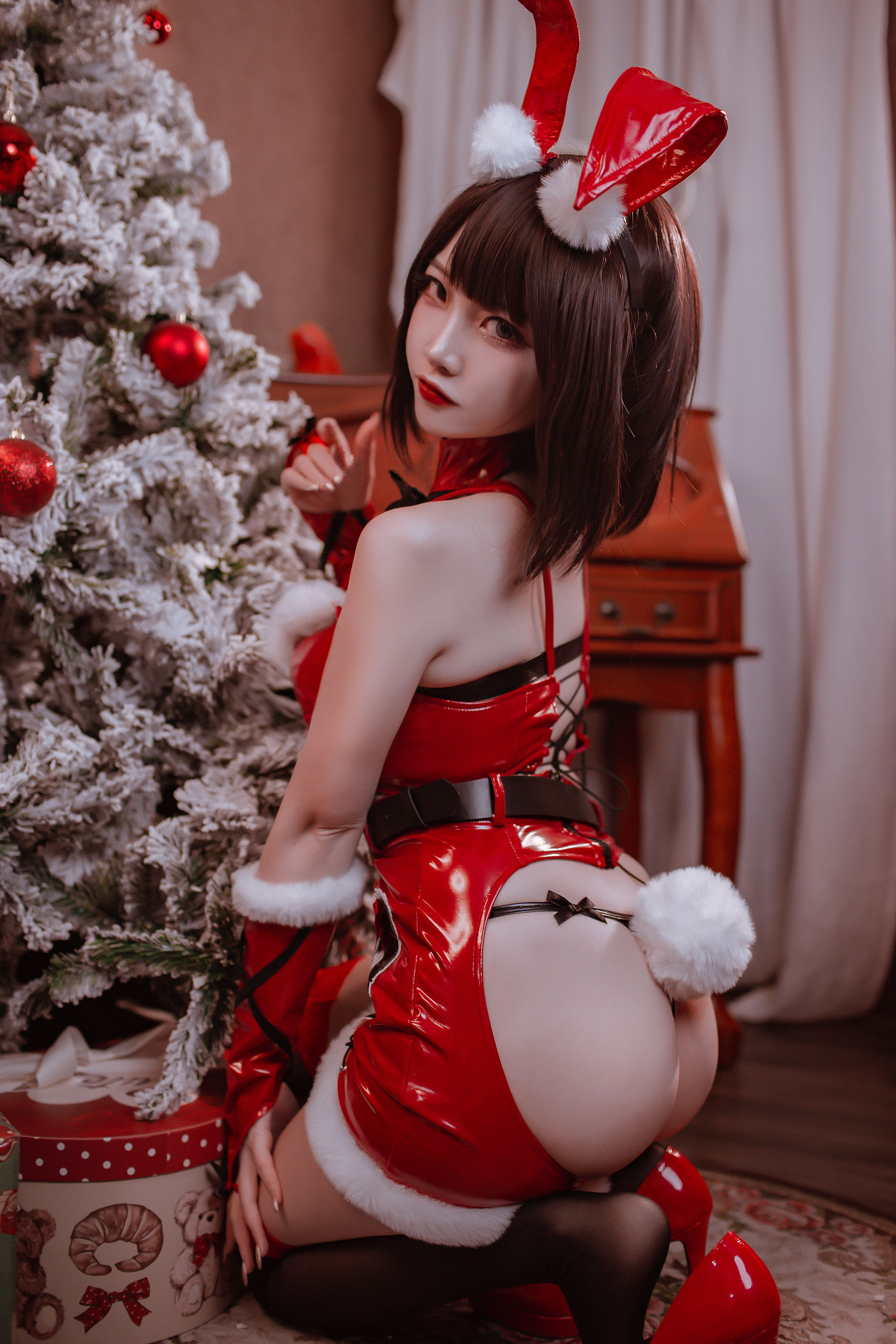 [福利COS] 人气Coser二佐Nisa - 圣诞佐佐