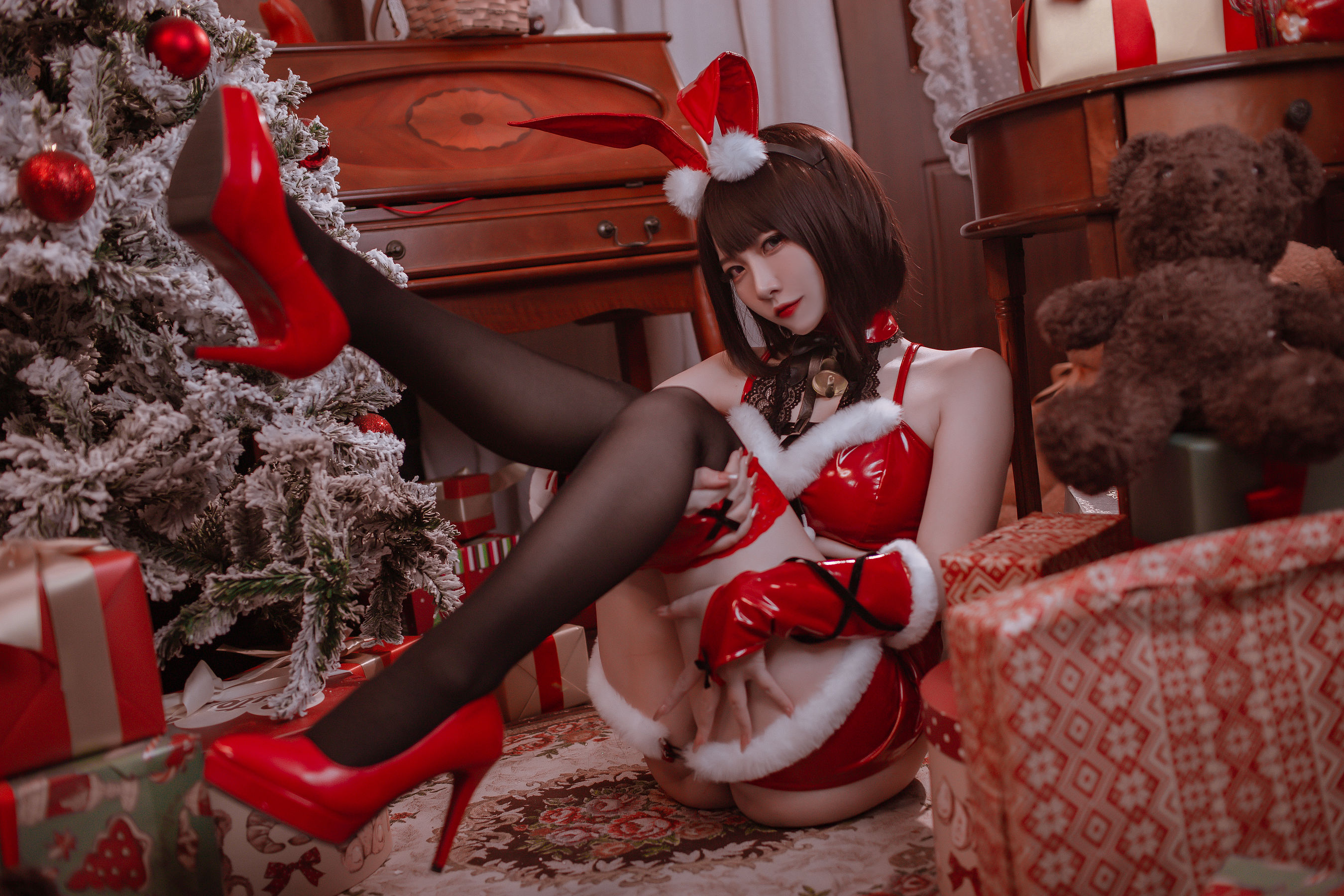 [福利COS] 人气Coser二佐Nisa - 圣诞佐佐