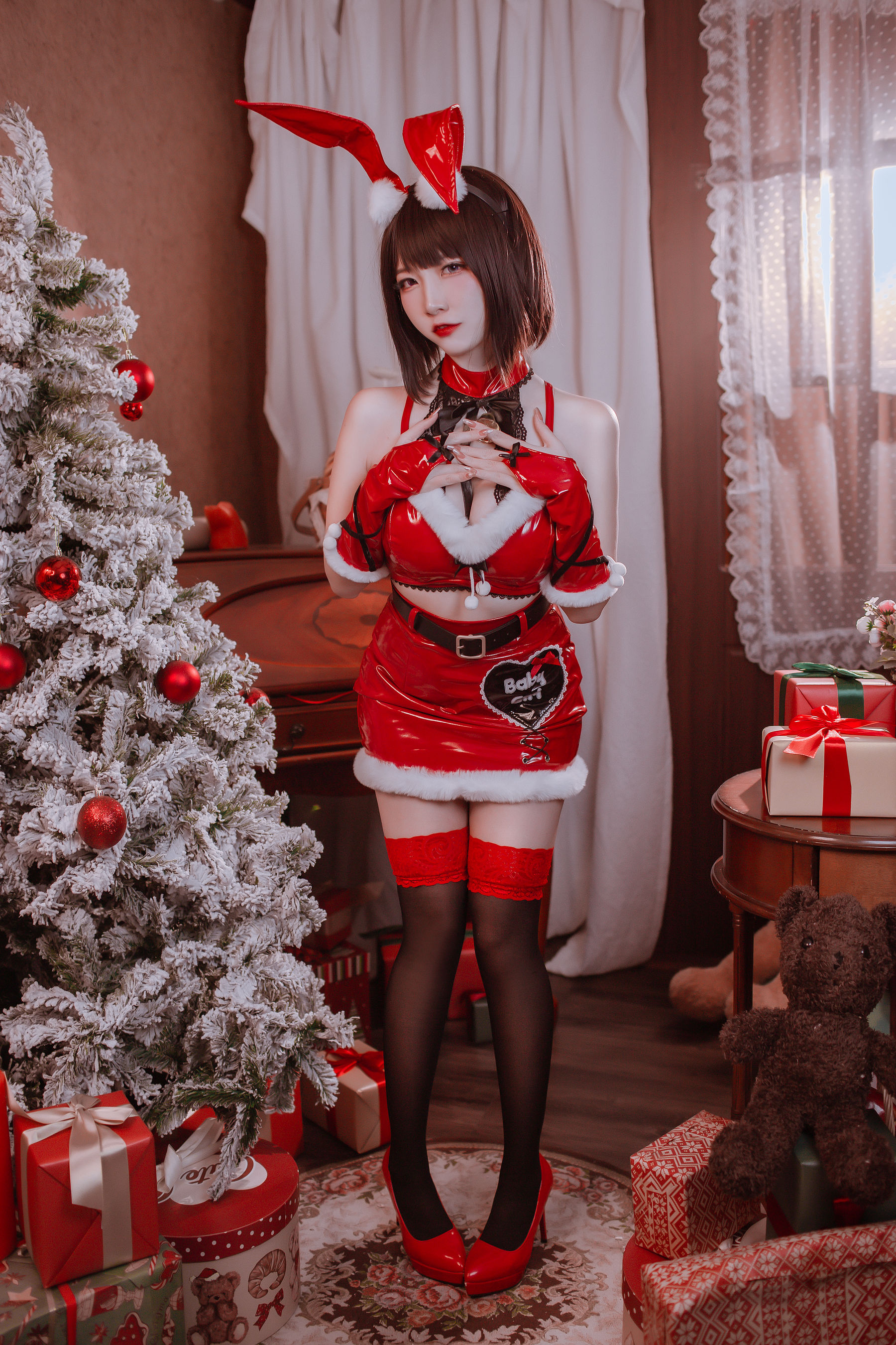 [福利COS] 人气Coser二佐Nisa - 圣诞佐佐