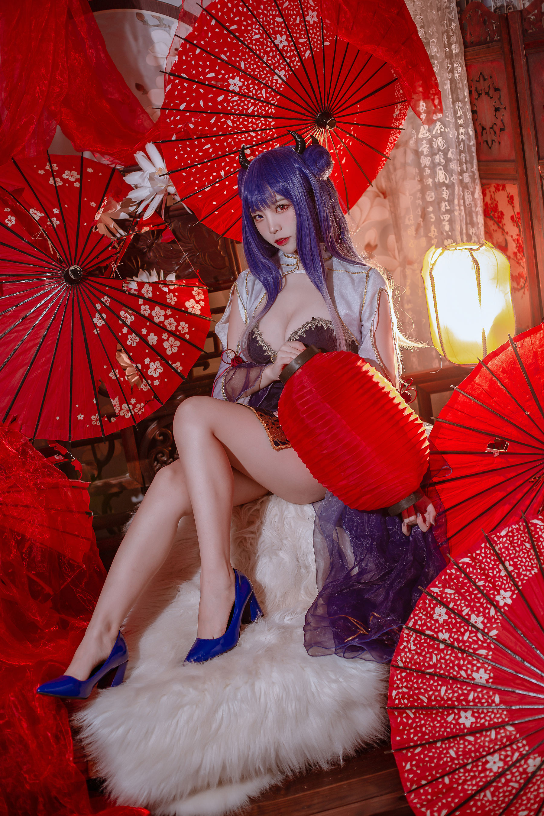 [福利COS] 人气Coser二佐Nisa - 碧蓝 伊吹旗袍