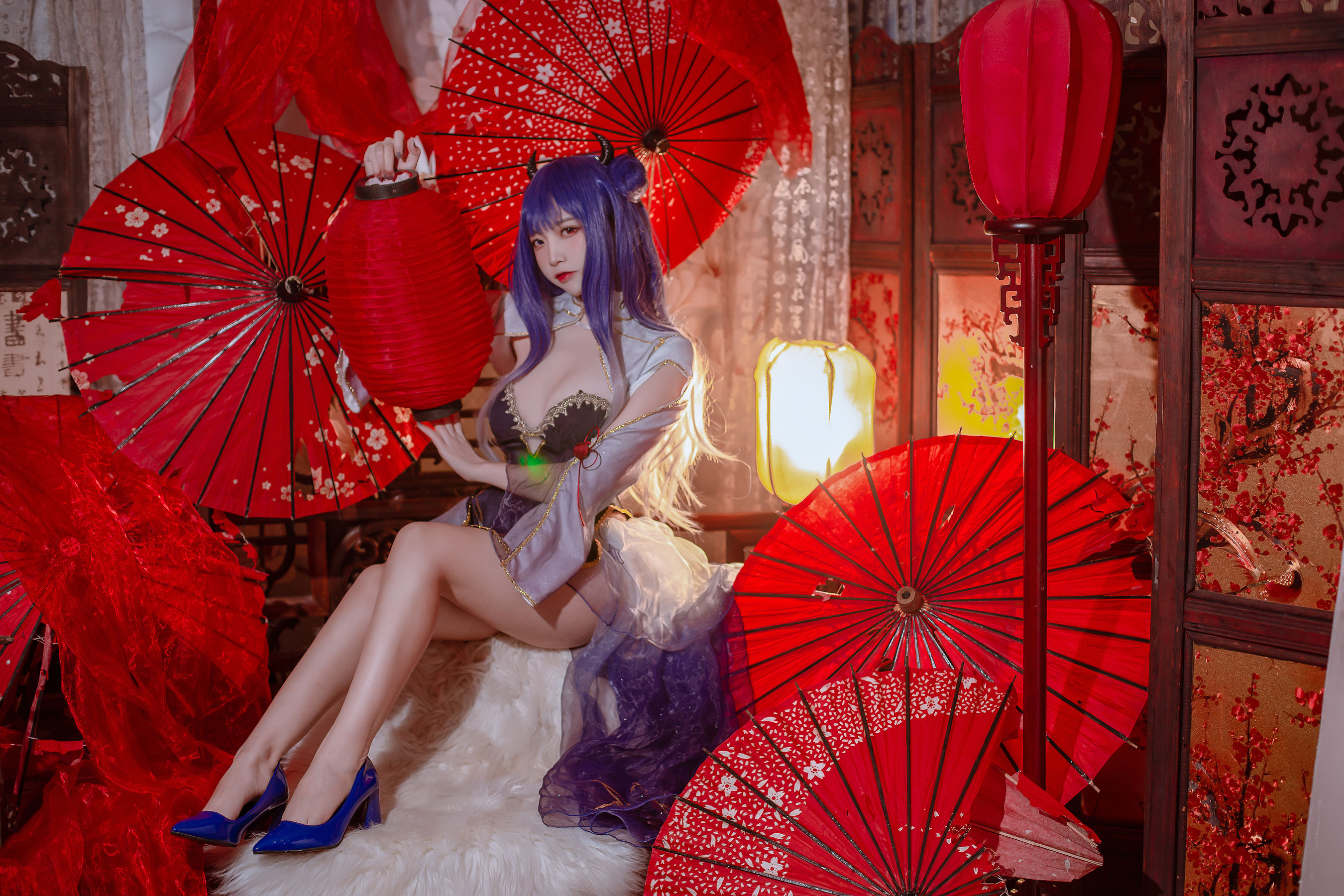 [福利COS] 人气Coser二佐Nisa - 碧蓝 伊吹旗袍