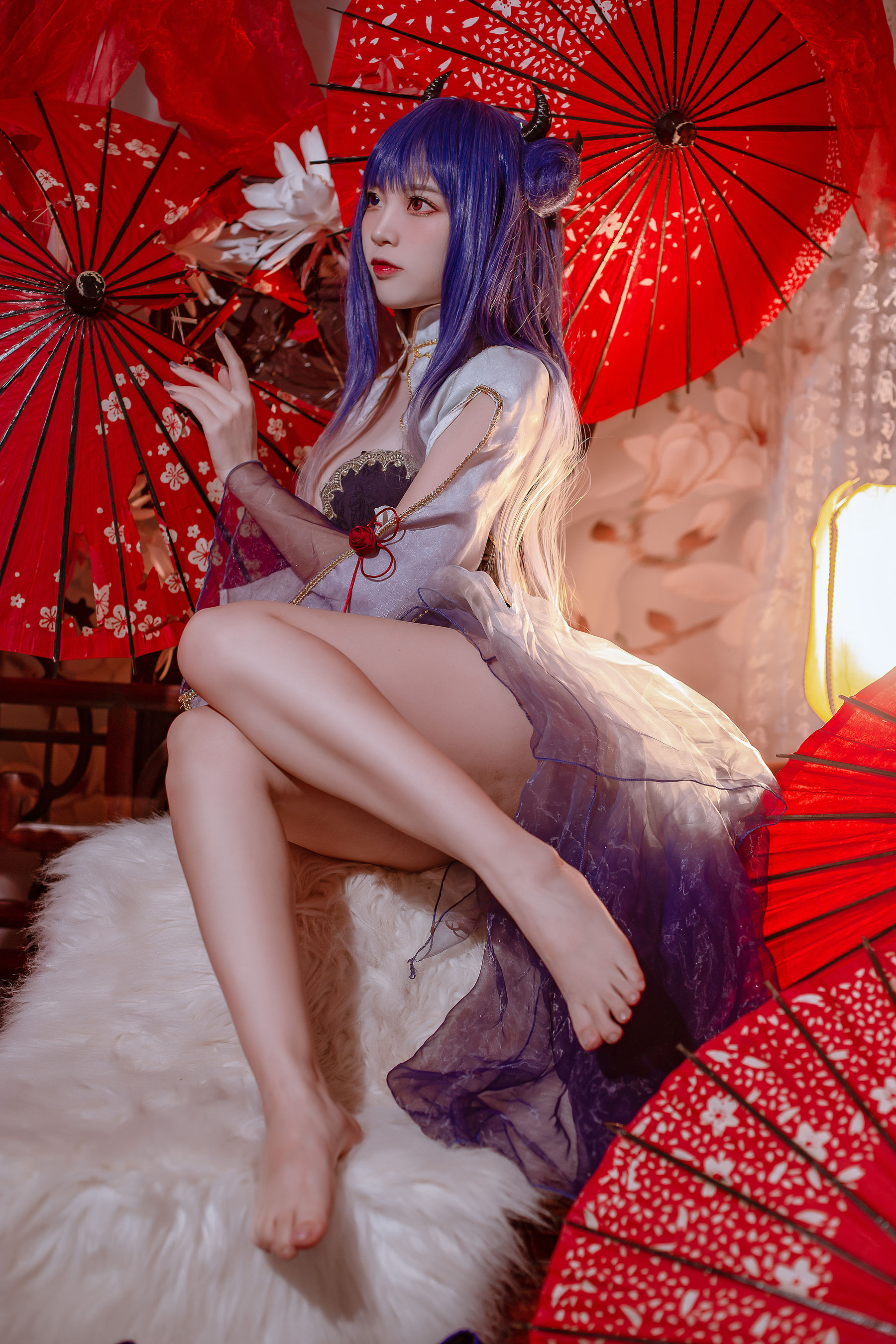 [福利COS] 人气Coser二佐Nisa - 碧蓝 伊吹旗袍