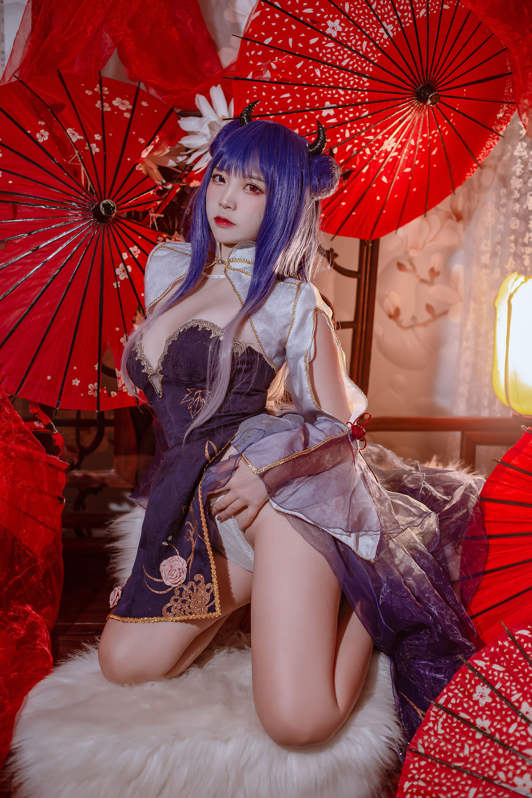 [福利COS] 人气Coser二佐Nisa - 碧蓝 伊吹旗袍