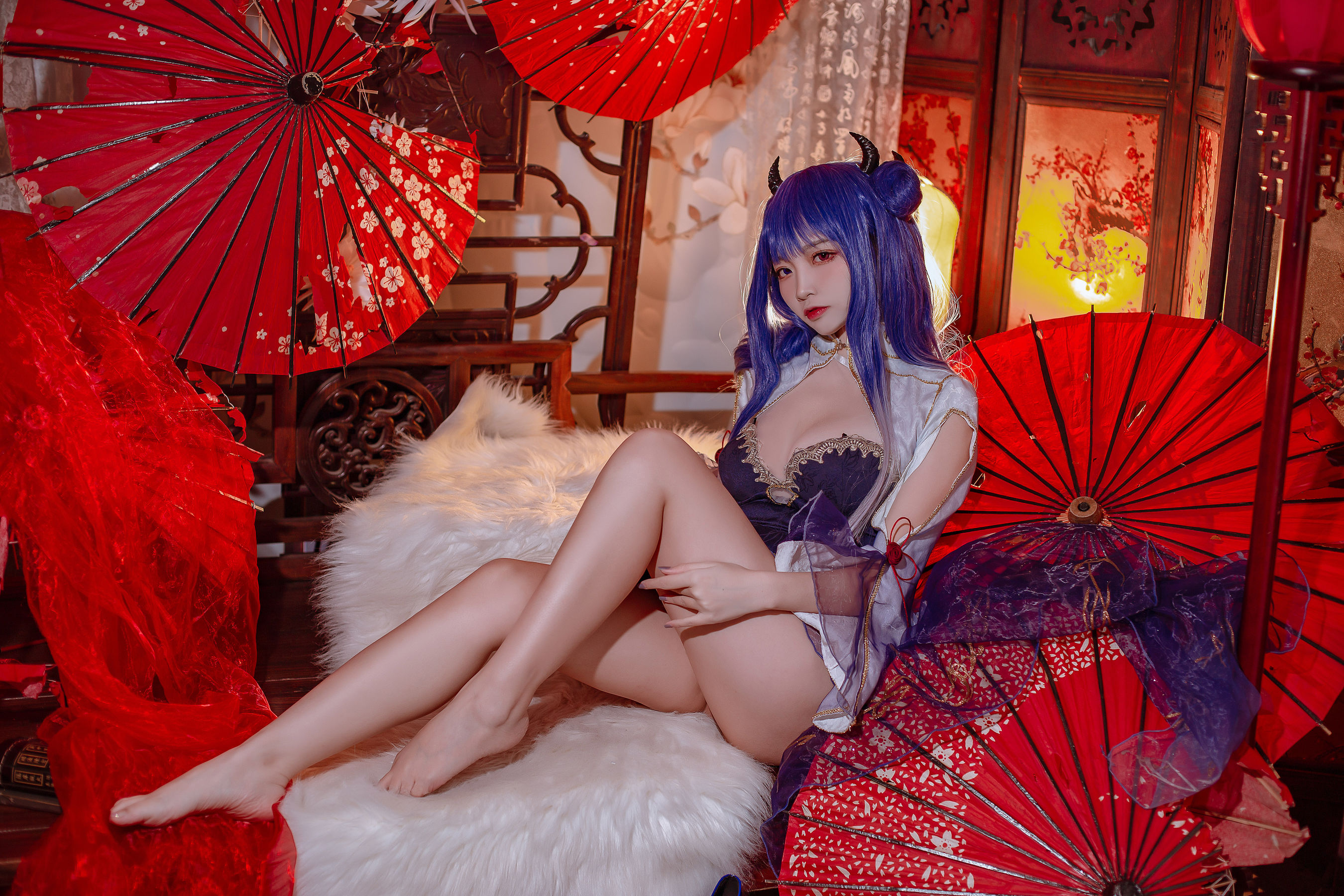 [福利COS] 人气Coser二佐Nisa - 碧蓝 伊吹旗袍
