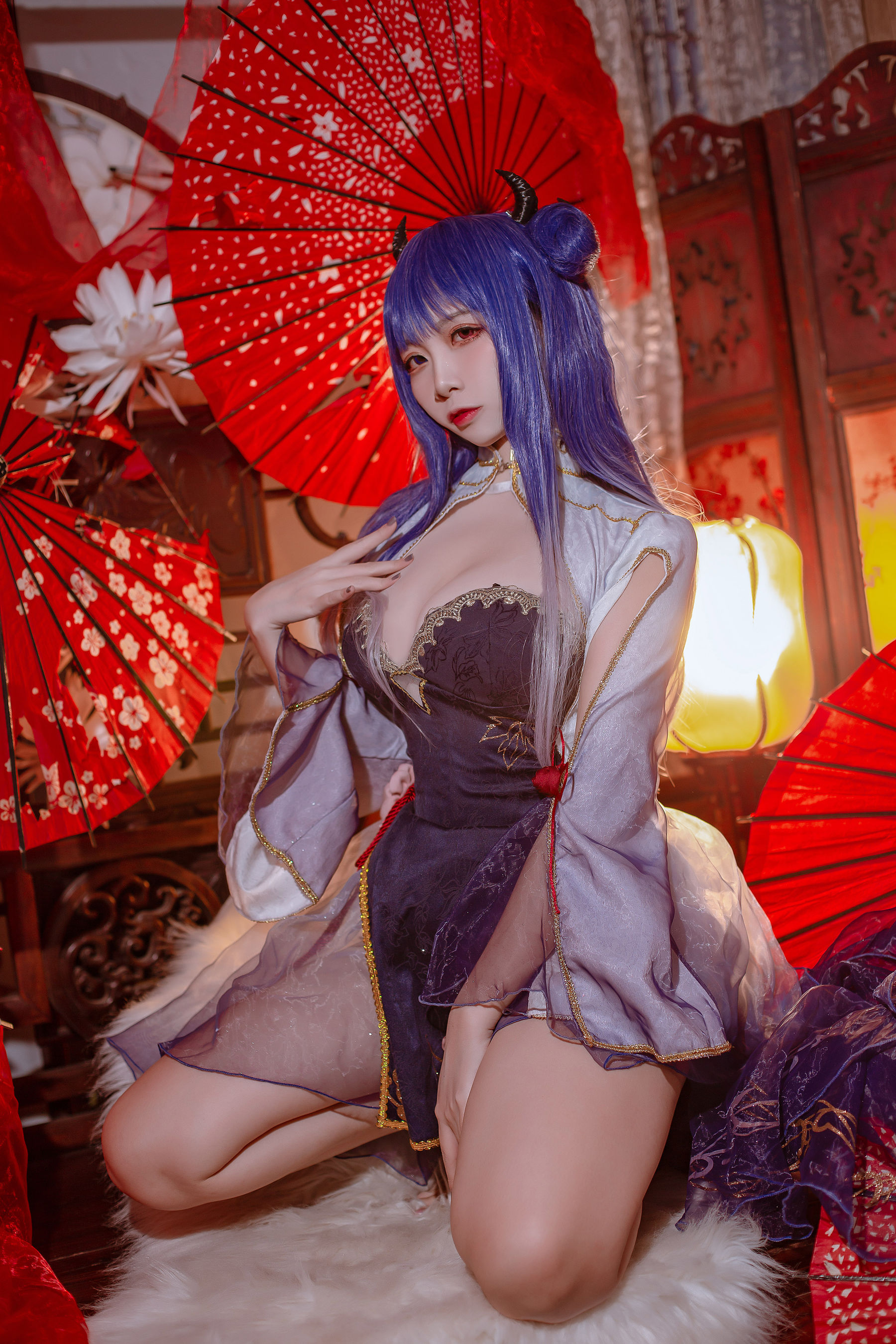 [福利COS] 人气Coser二佐Nisa - 碧蓝 伊吹旗袍