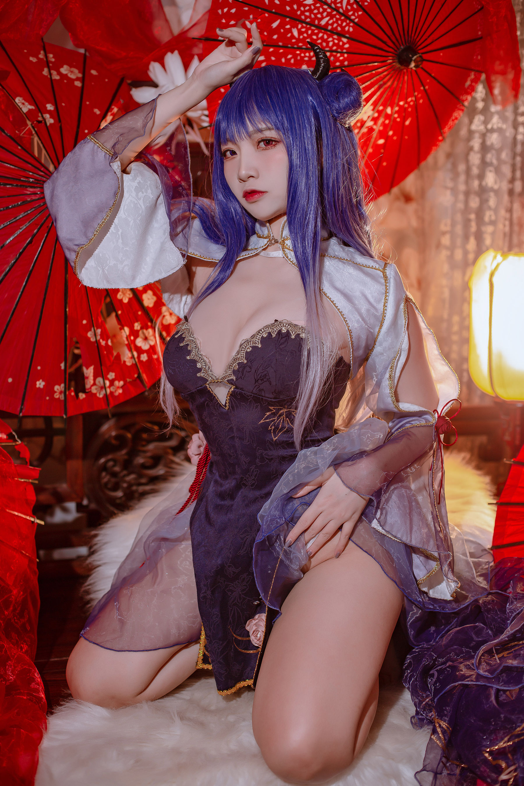 [福利COS] 人气Coser二佐Nisa - 碧蓝 伊吹旗袍