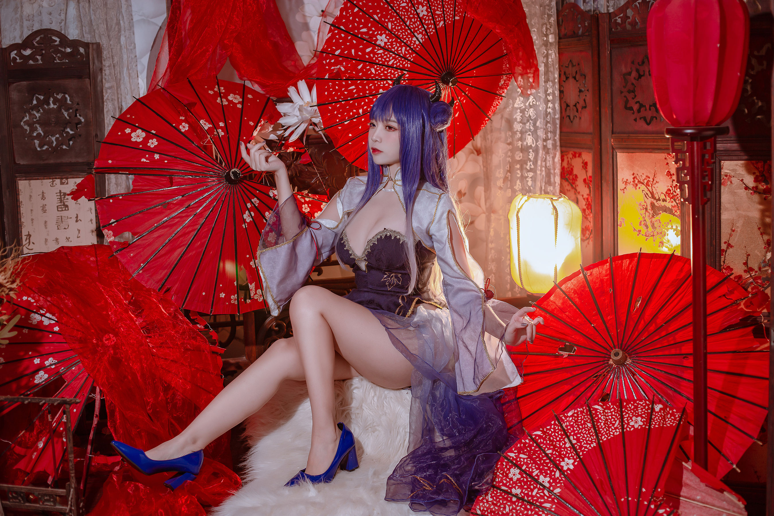 [福利COS] 人气Coser二佐Nisa - 碧蓝 伊吹旗袍