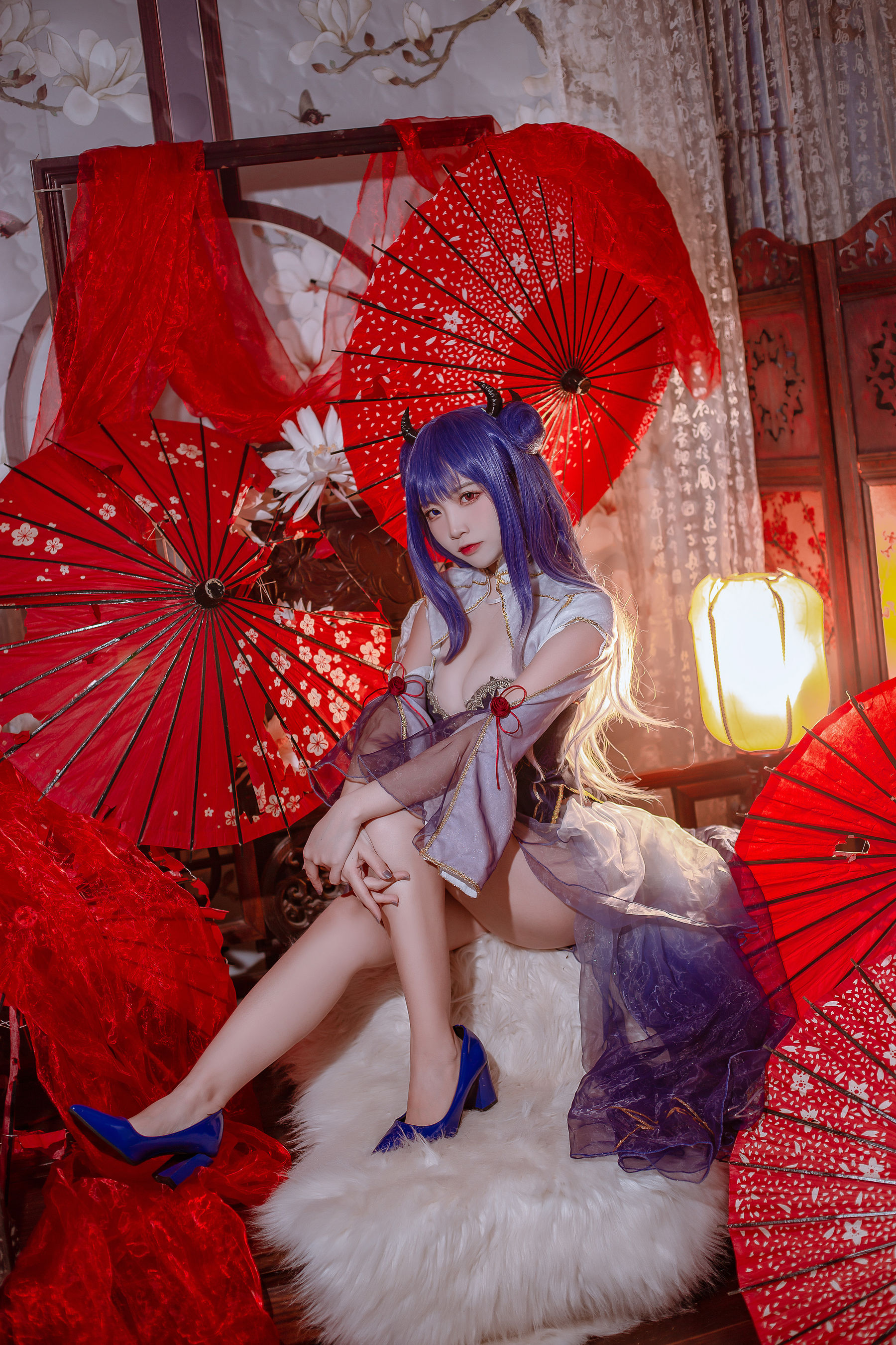 [福利COS] 人气Coser二佐Nisa - 碧蓝 伊吹旗袍