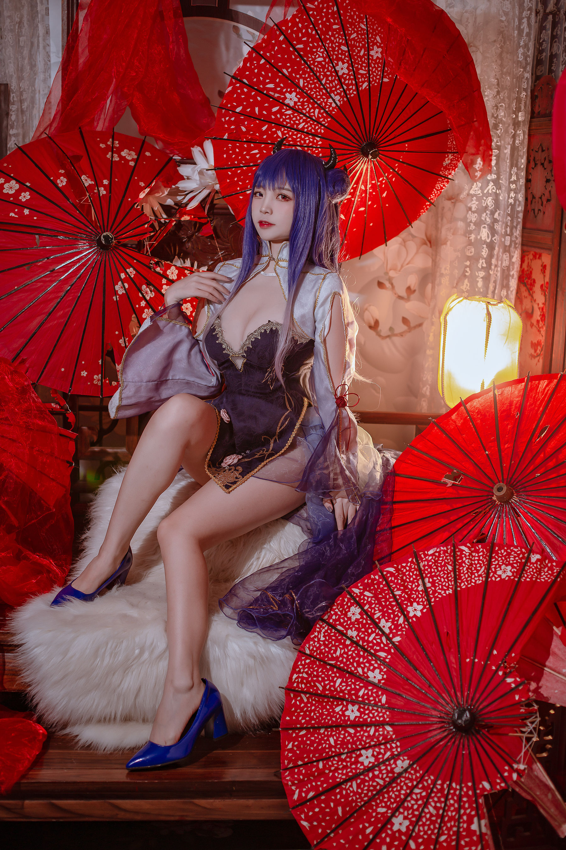 [福利COS] 人气Coser二佐Nisa - 碧蓝 伊吹旗袍