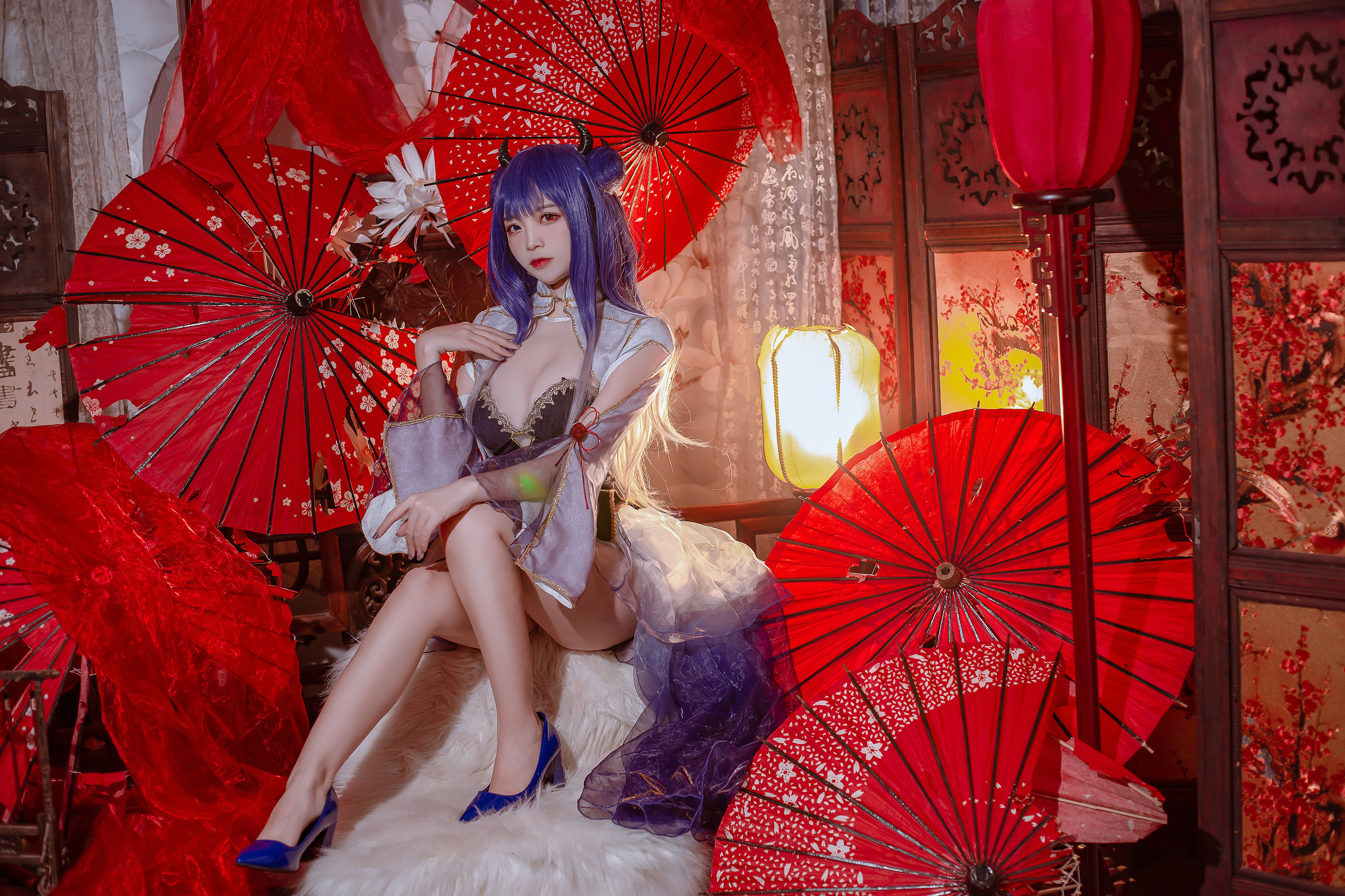 [福利COS] 人气Coser二佐Nisa - 碧蓝 伊吹旗袍