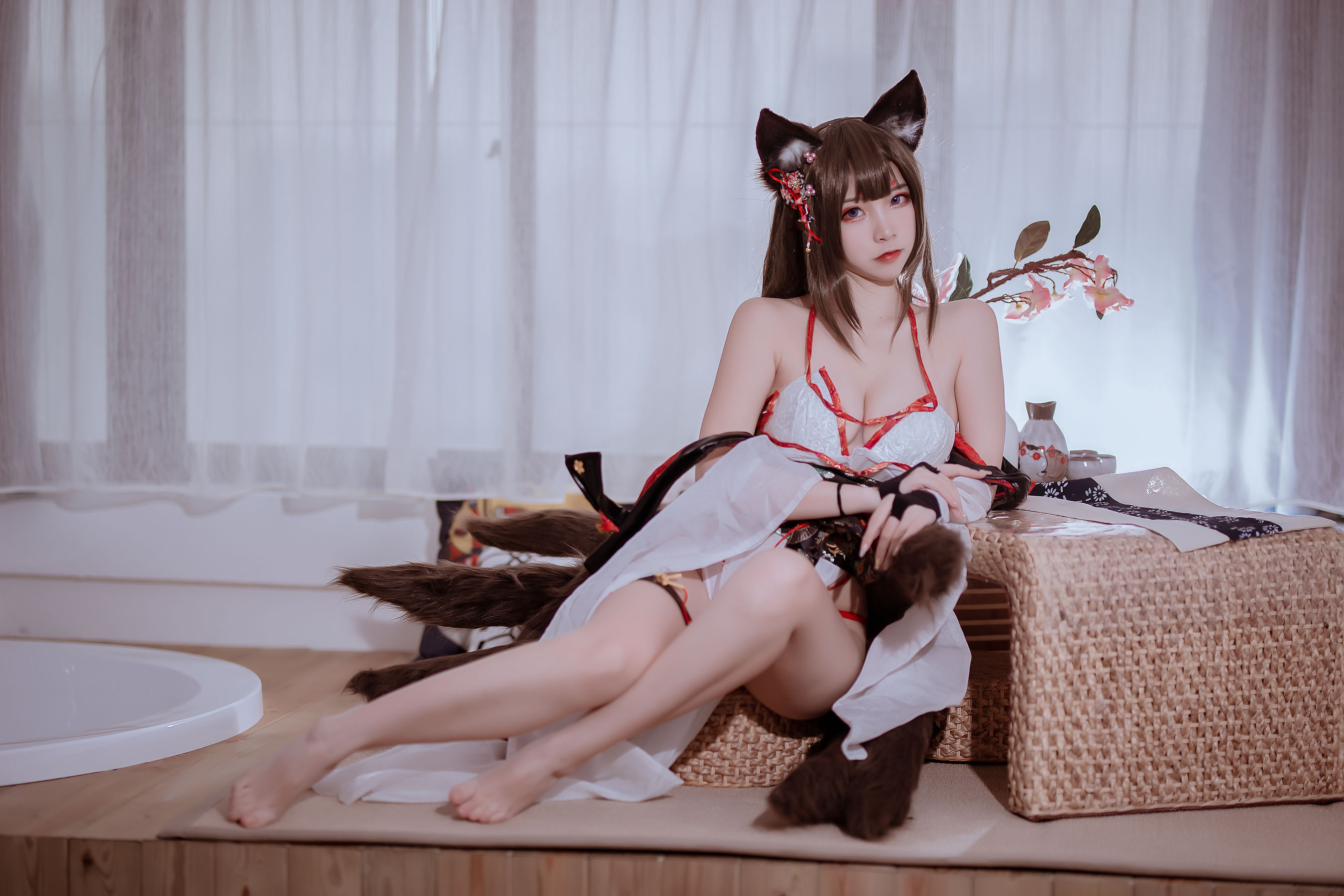 [福利COS] 人气Coser二佐Nisa - 碧蓝 天城泳装