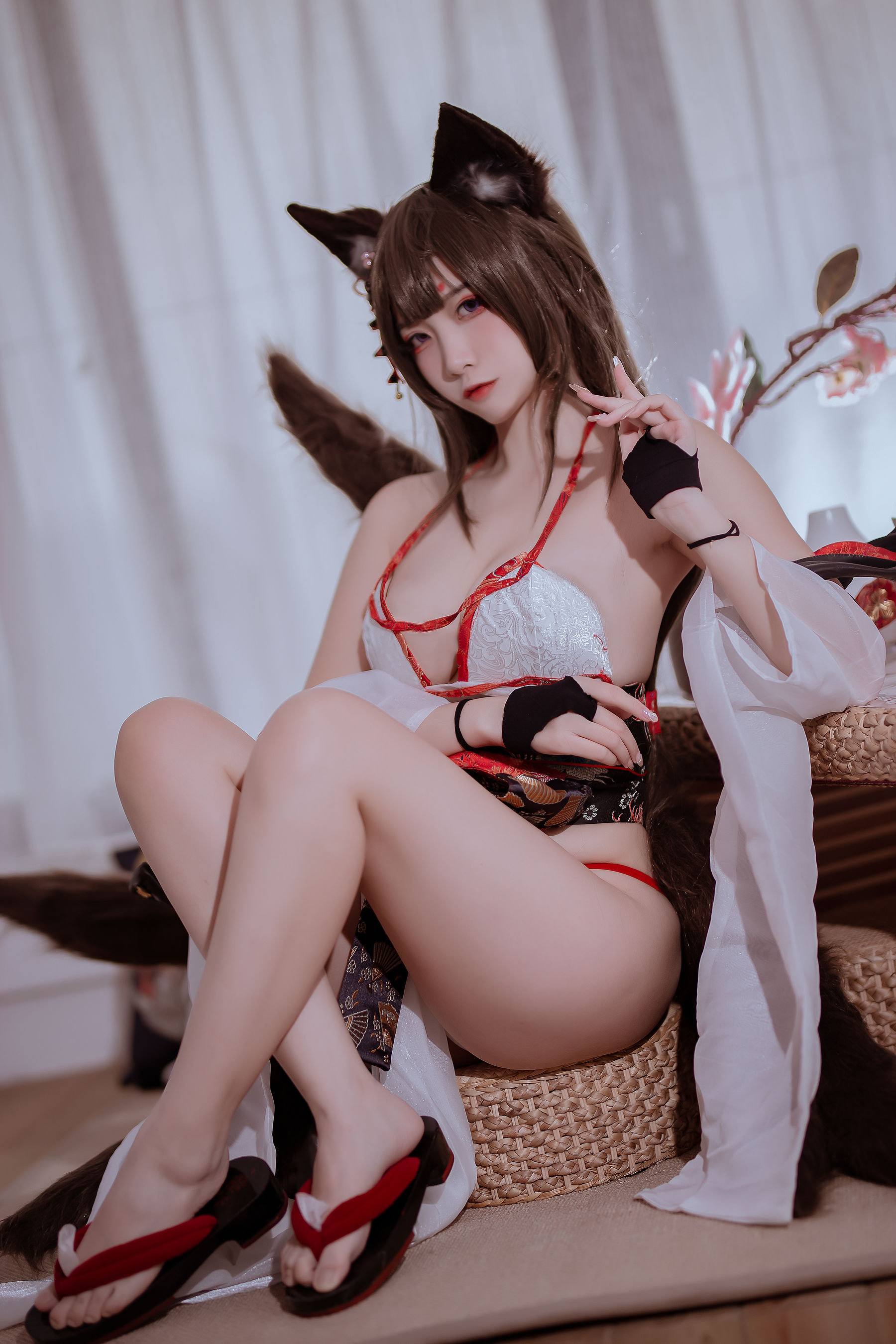 [福利COS] 人气Coser二佐Nisa - 碧蓝 天城泳装