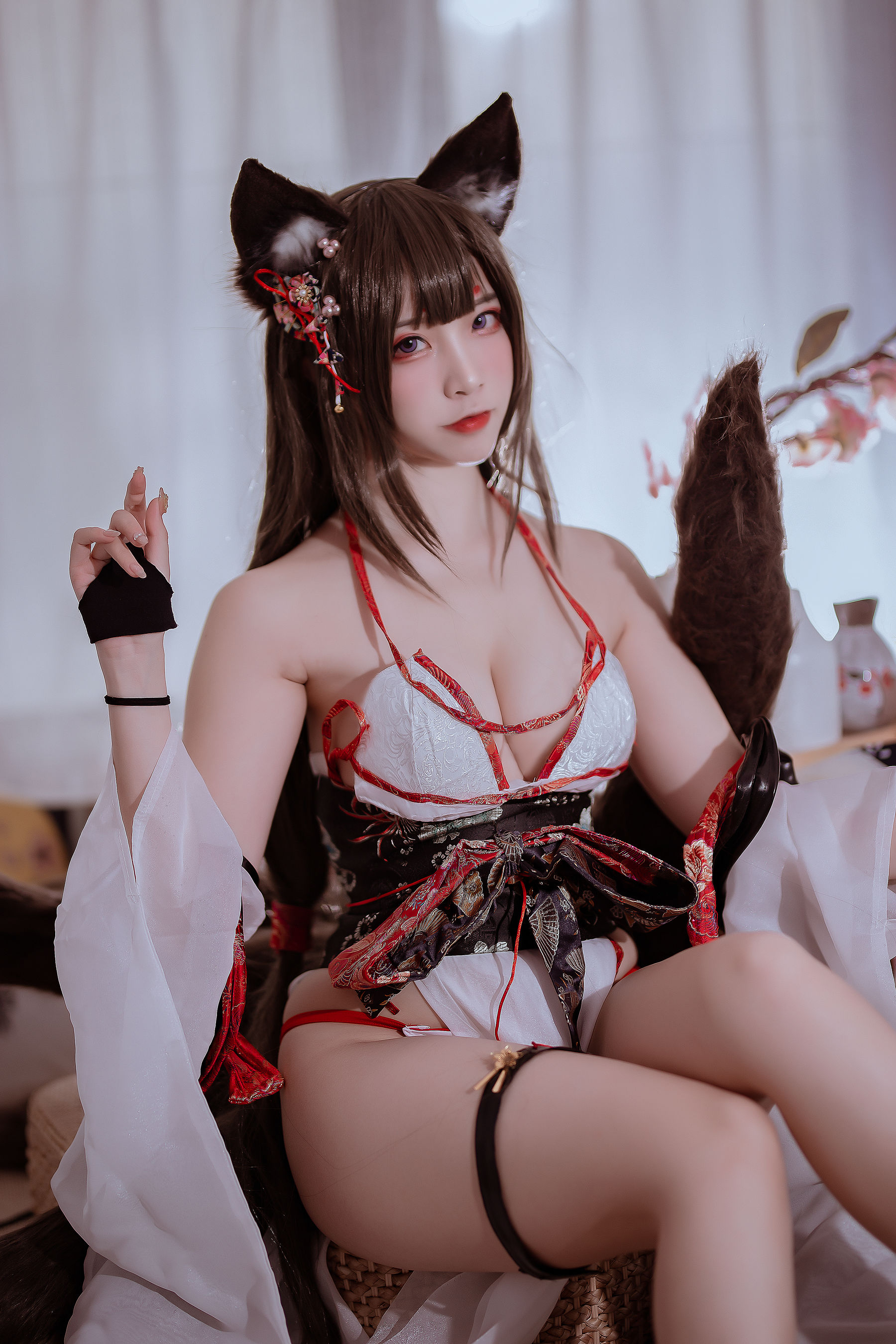 [福利COS] 人气Coser二佐Nisa - 碧蓝 天城泳装