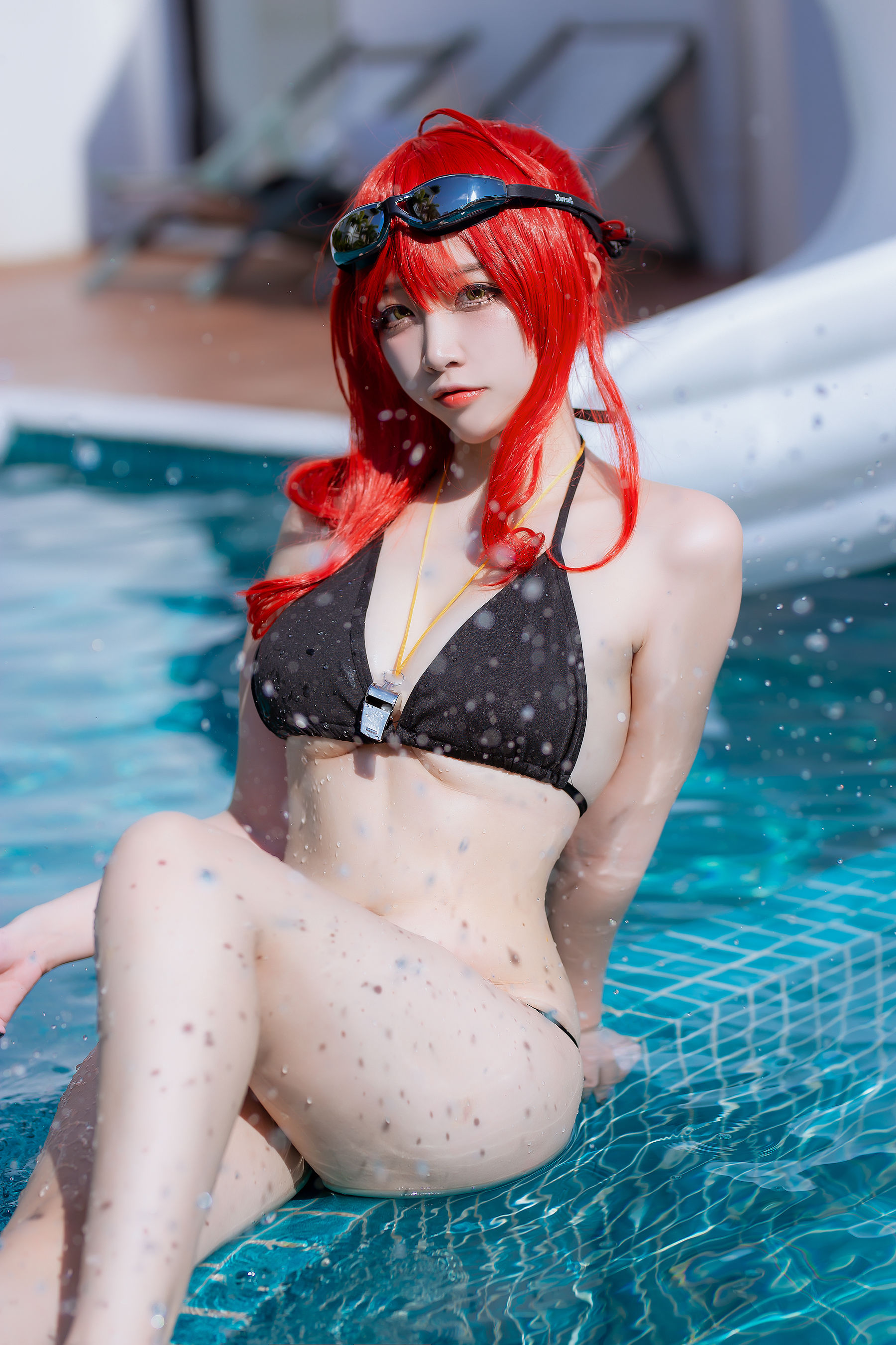 [福利COS] 人气Coser二佐Nisa - 碧蓝航线 扎拉泳装