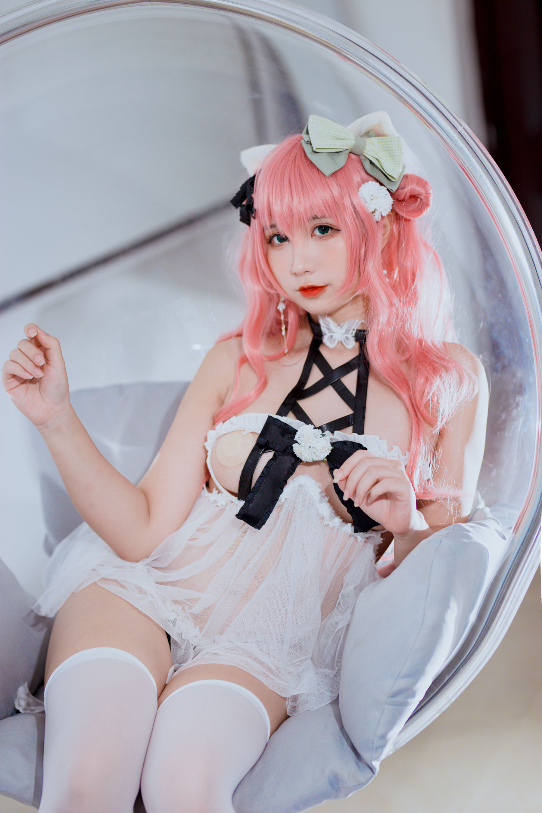[福利COS] 动漫博主九曲Jean - 粉发妹妹