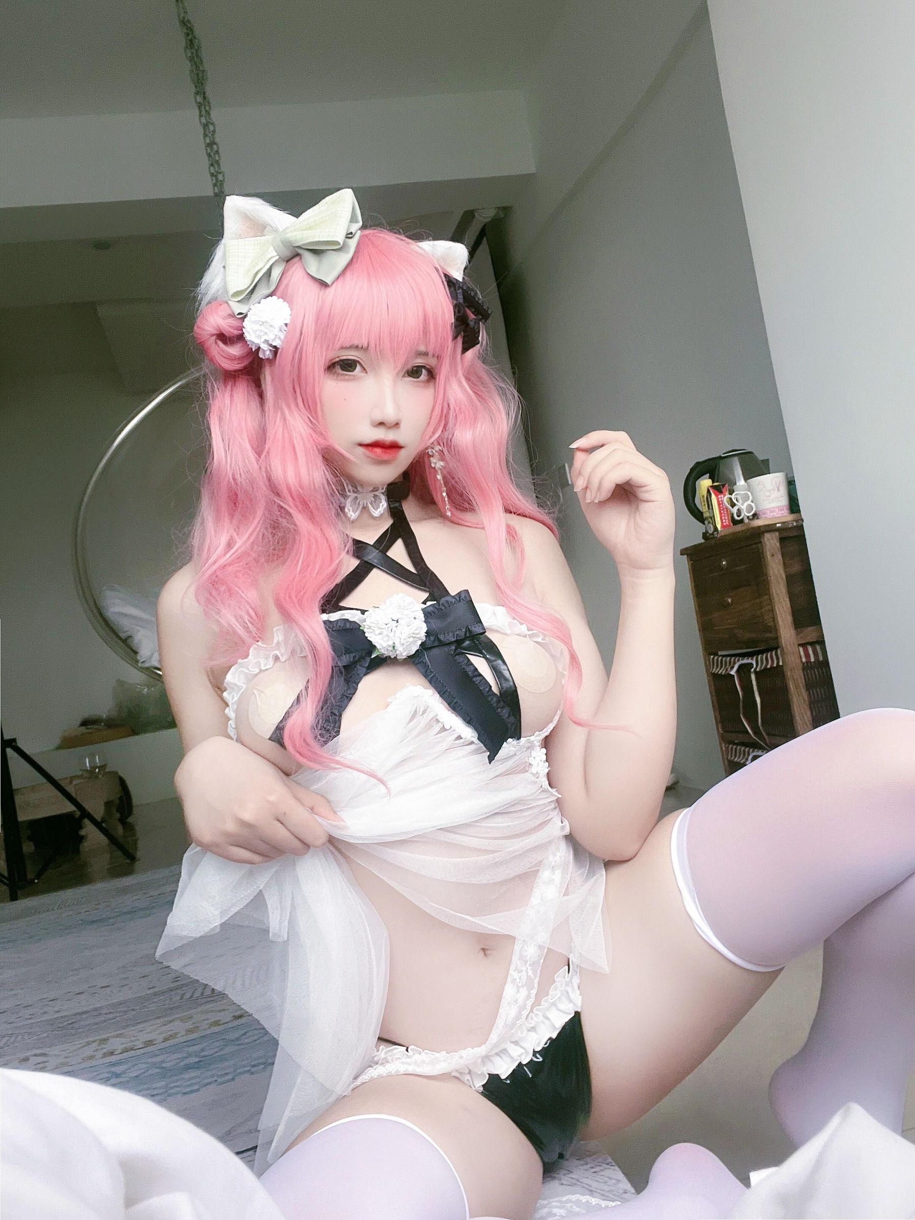 [福利COS] 动漫博主九曲Jean - 粉发妹妹