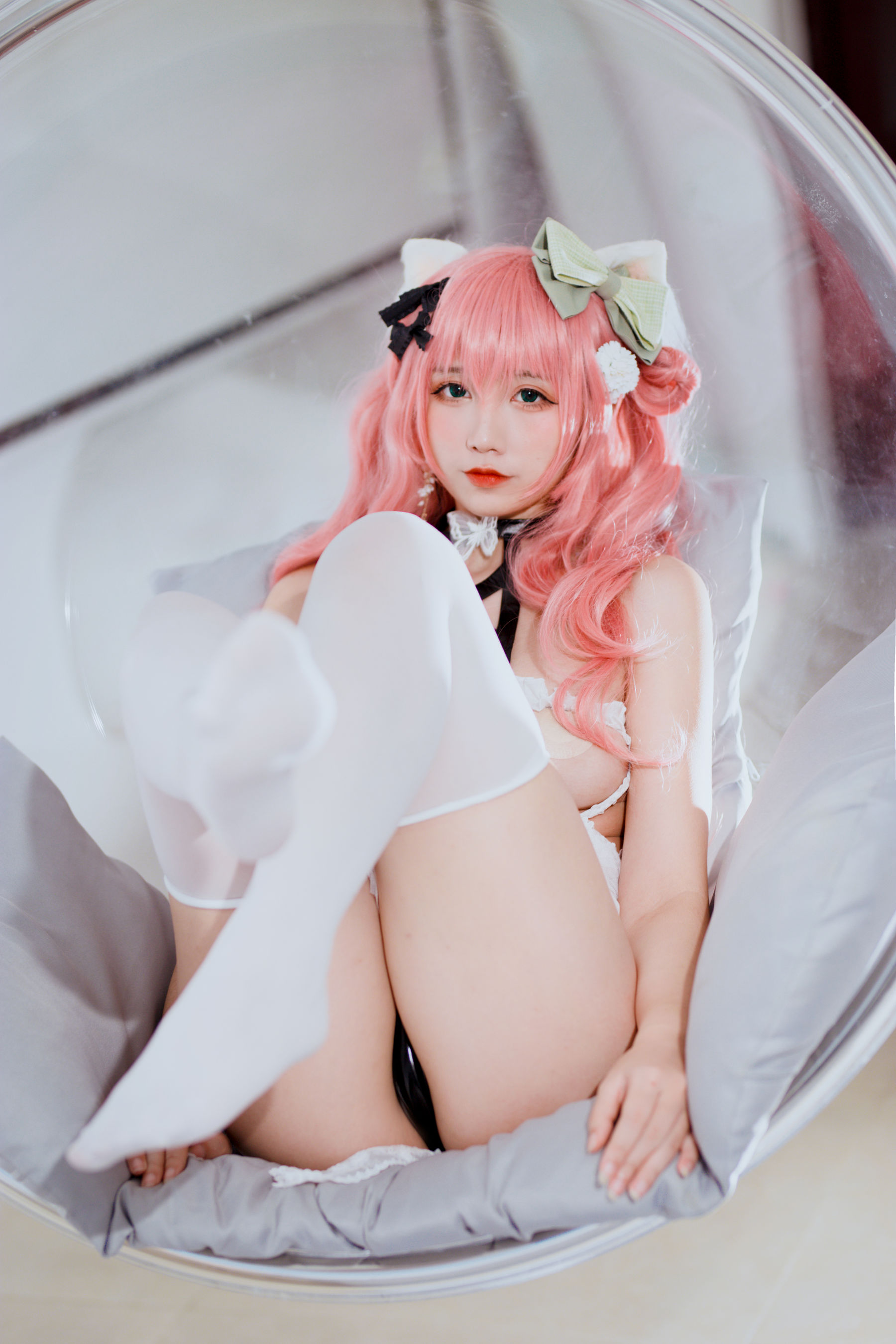 [福利COS] 动漫博主九曲Jean - 粉发妹妹