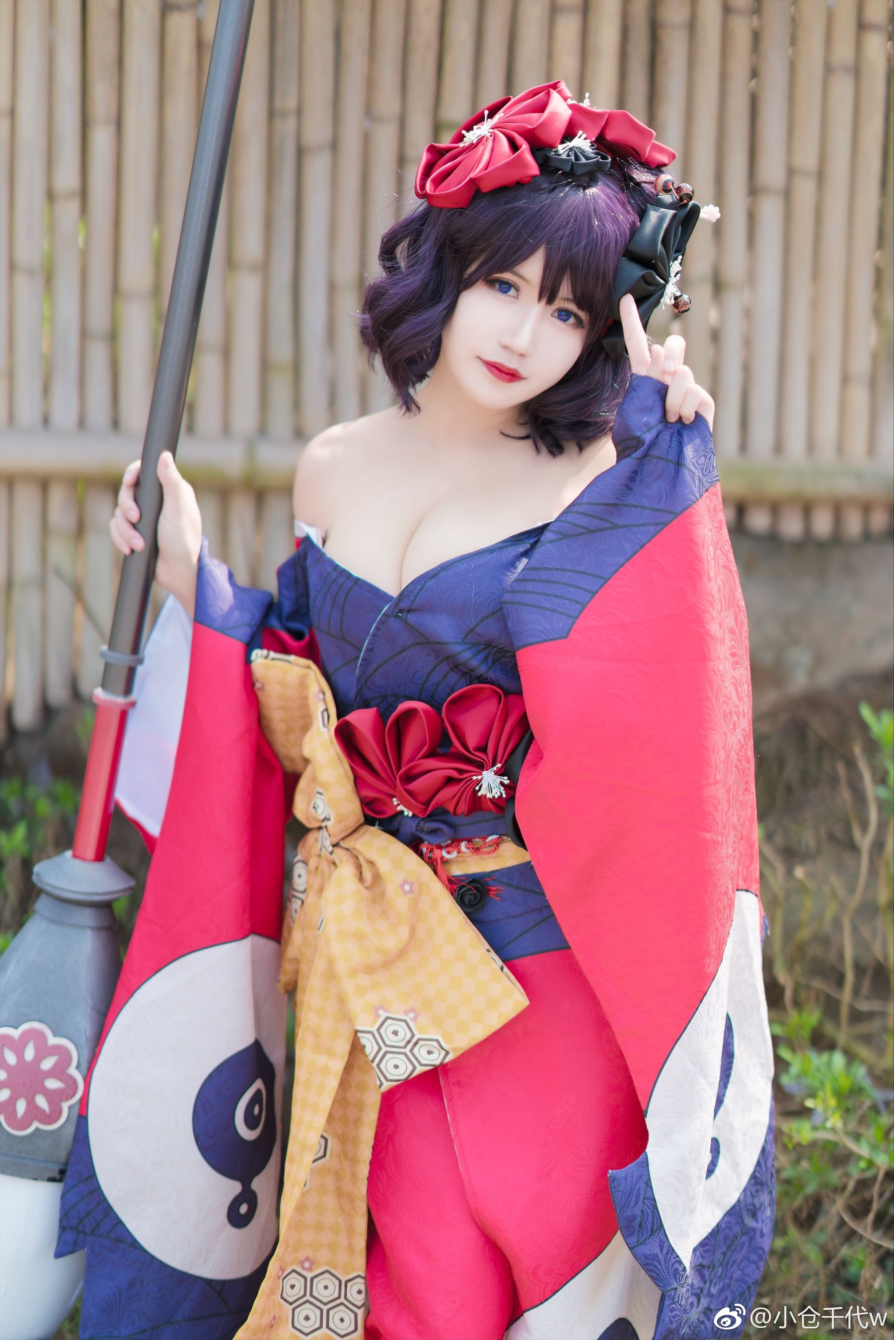 [福利COS] 动漫博主小仓千代w - 葛饰北斋
