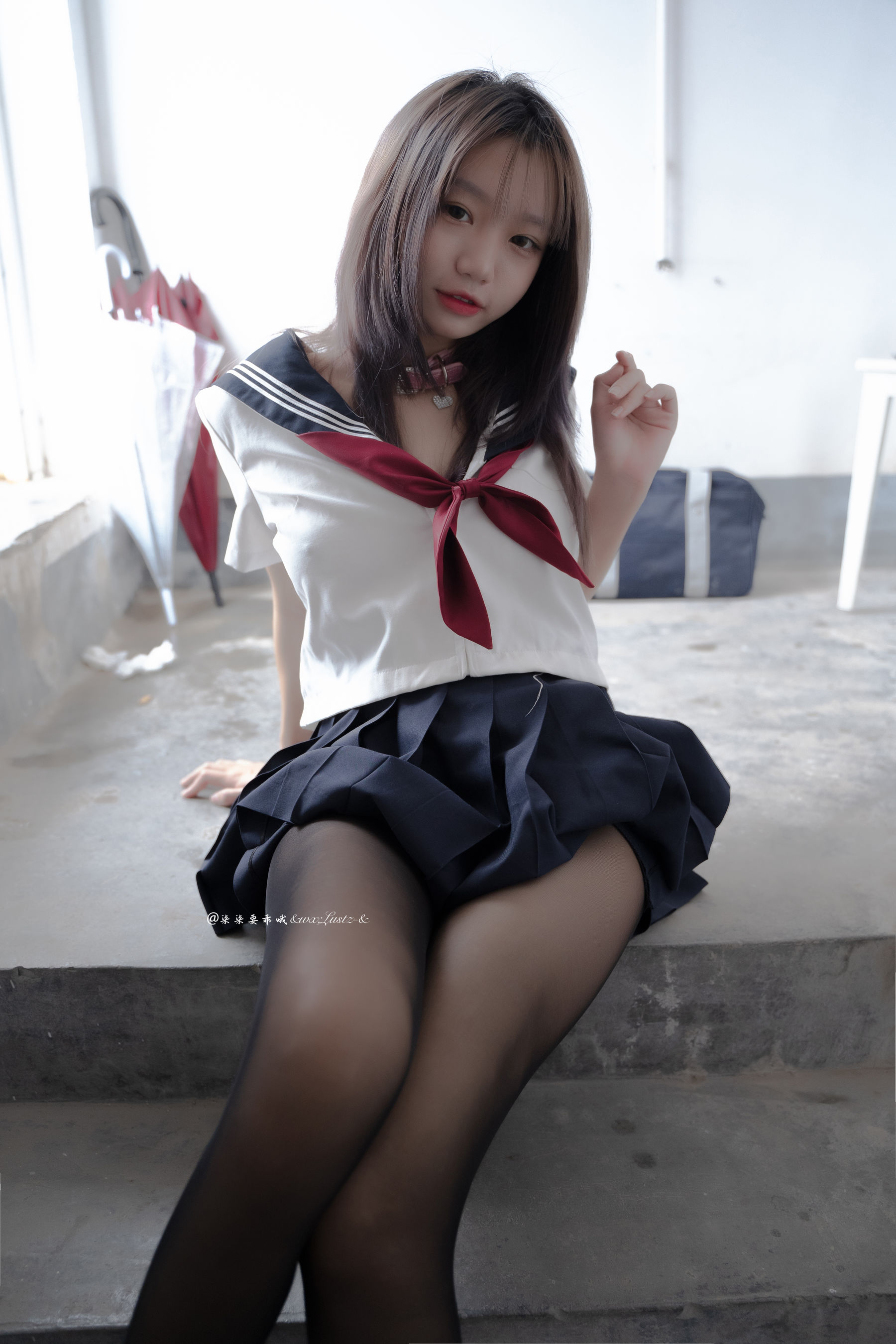 [福利COS] 动漫博主柒柒要乖哦 - 天台学姐