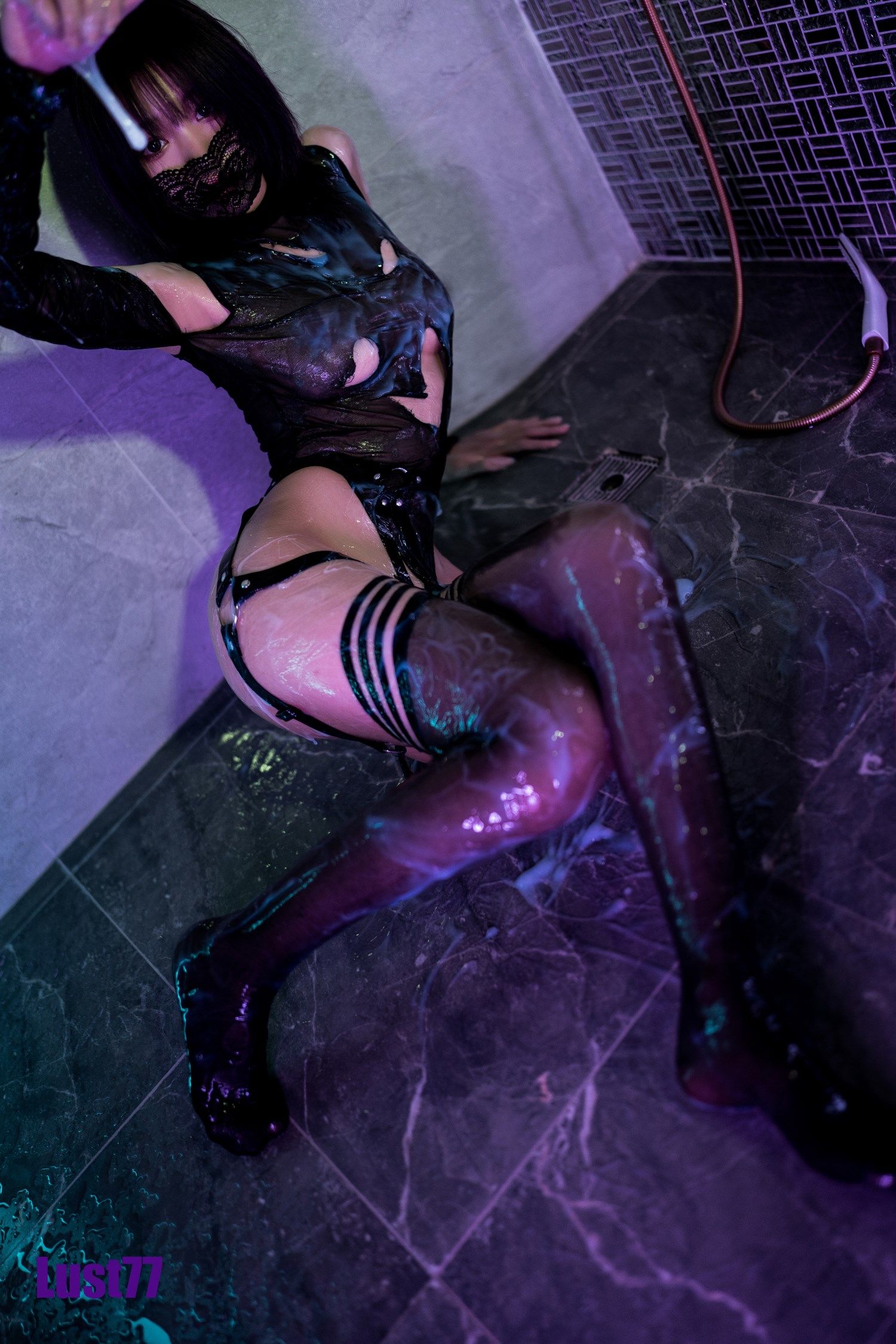 [福利COS] 动漫博主柒柒要乖哦 - 白液俘虏
