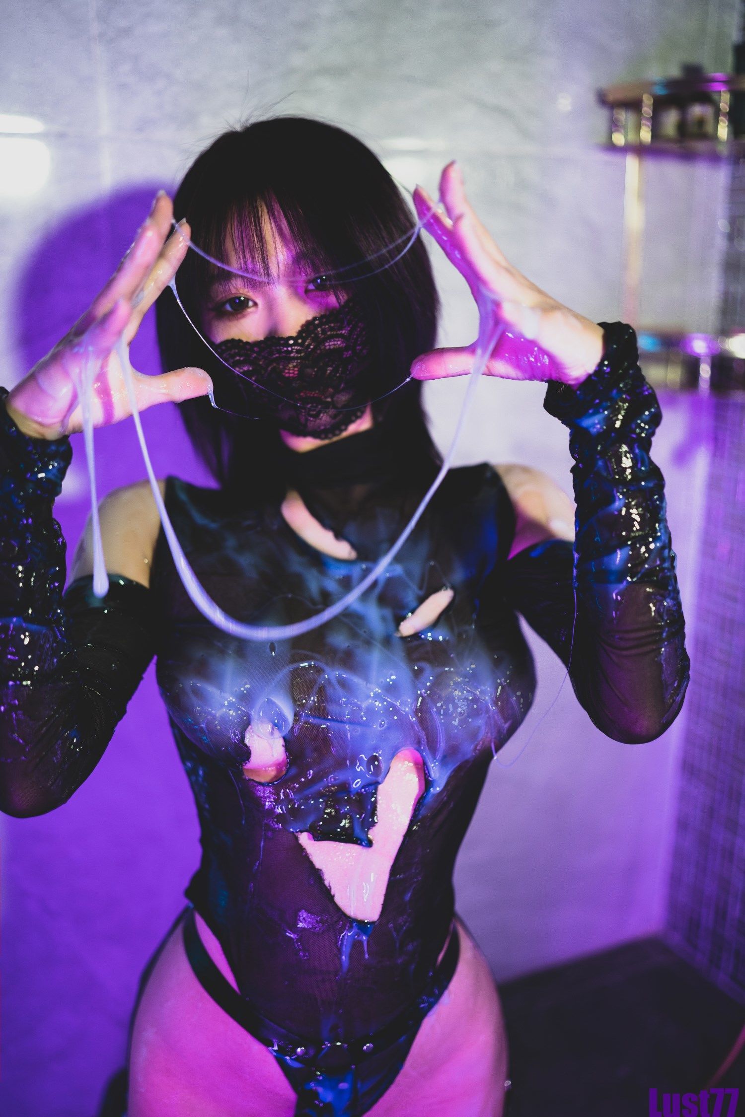 [福利COS] 动漫博主柒柒要乖哦 - 白液俘虏