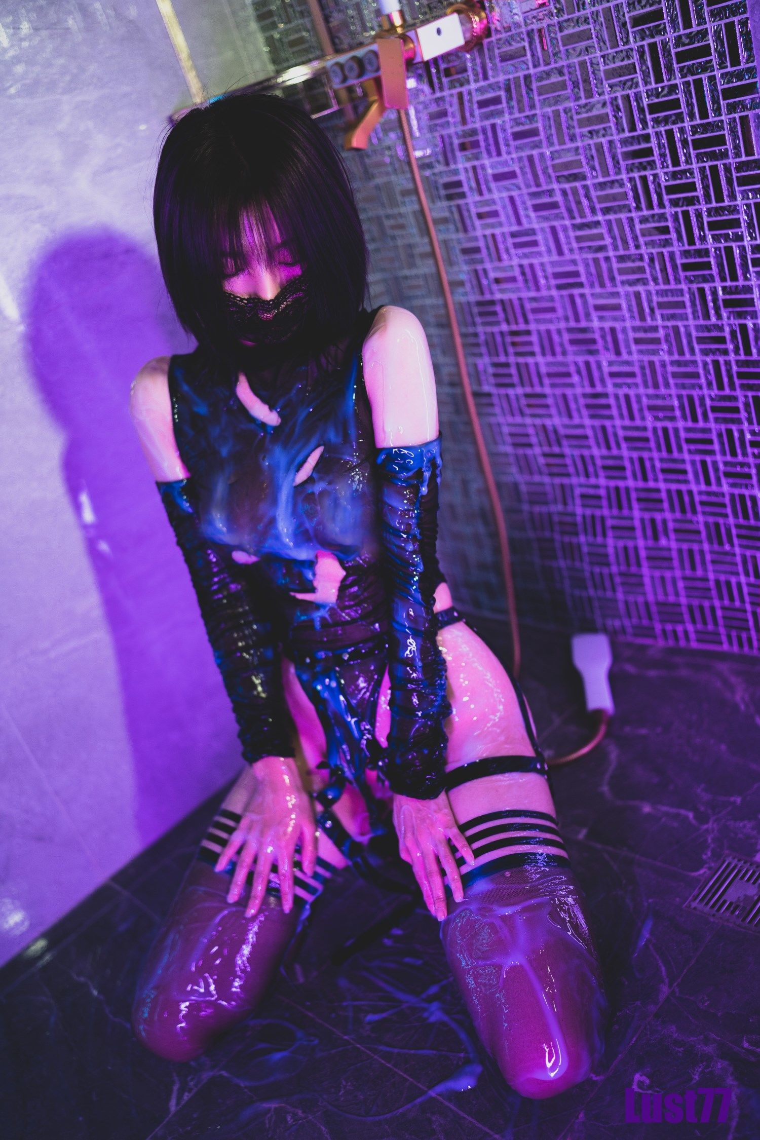 [福利COS] 动漫博主柒柒要乖哦 - 白液俘虏