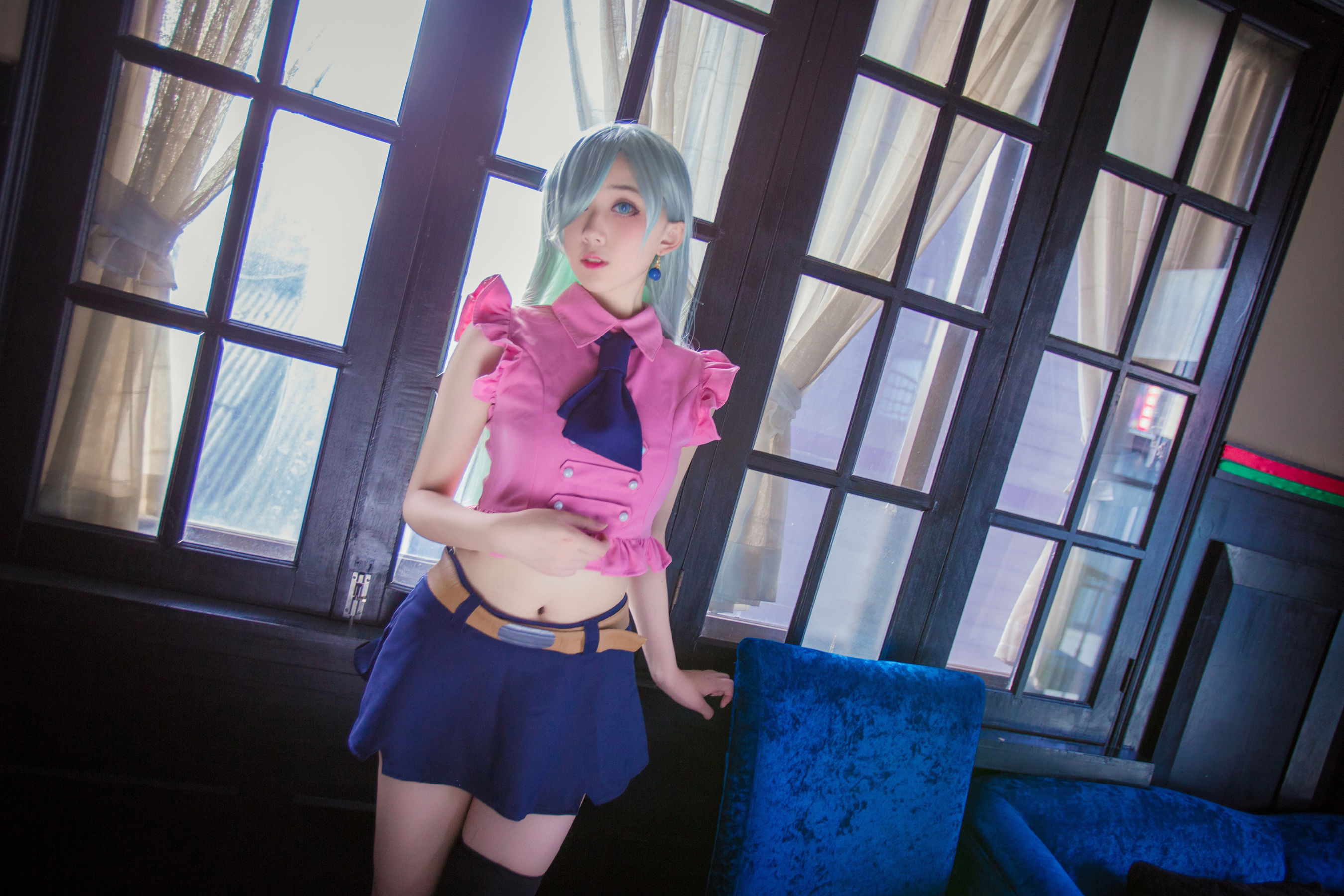 [福利COS] 动漫博主浅野菌子 - 七原罪 伊丽莎白・里昂妮丝