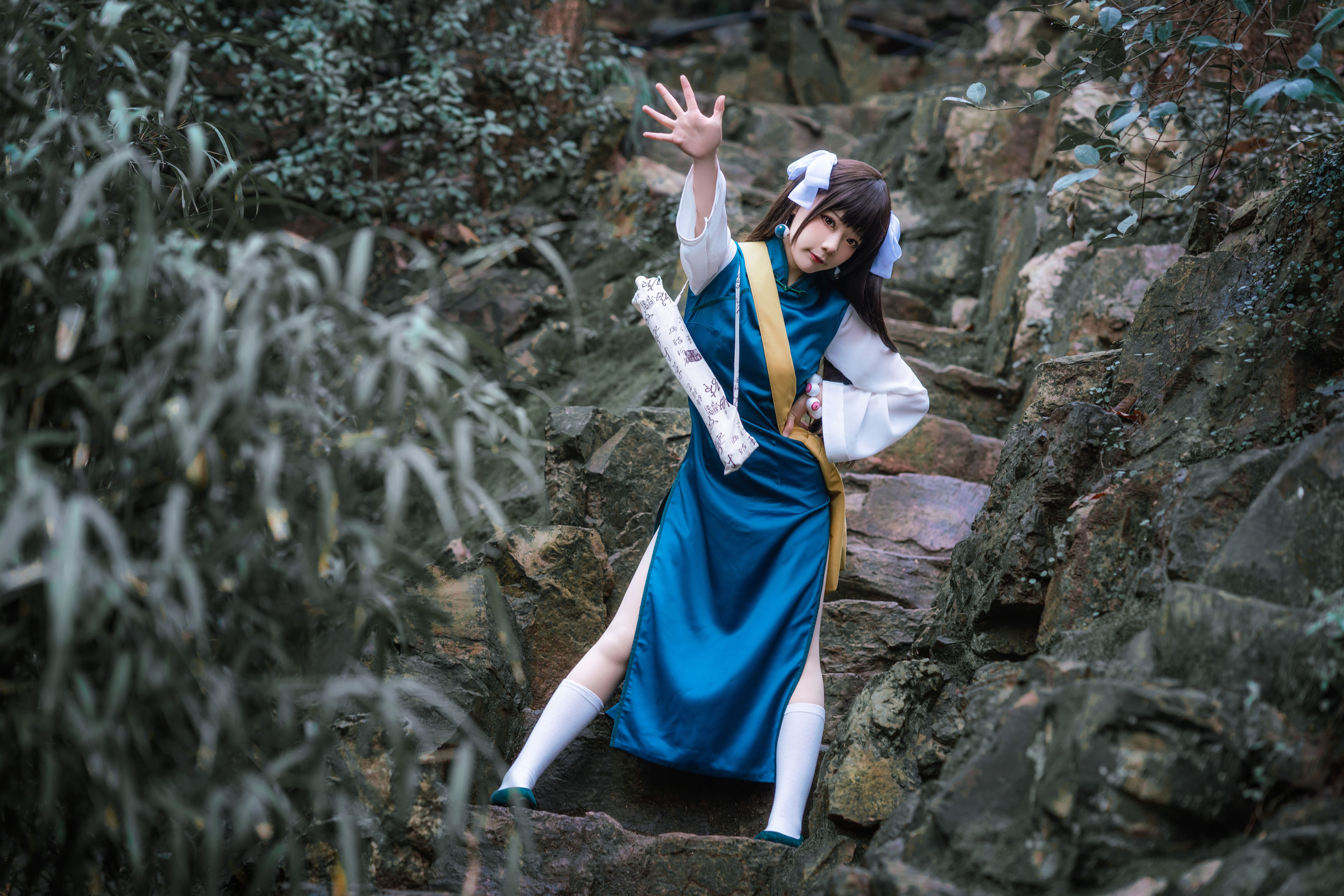 [福利COS] 动漫博主王胖胖u - 小道友旗袍
