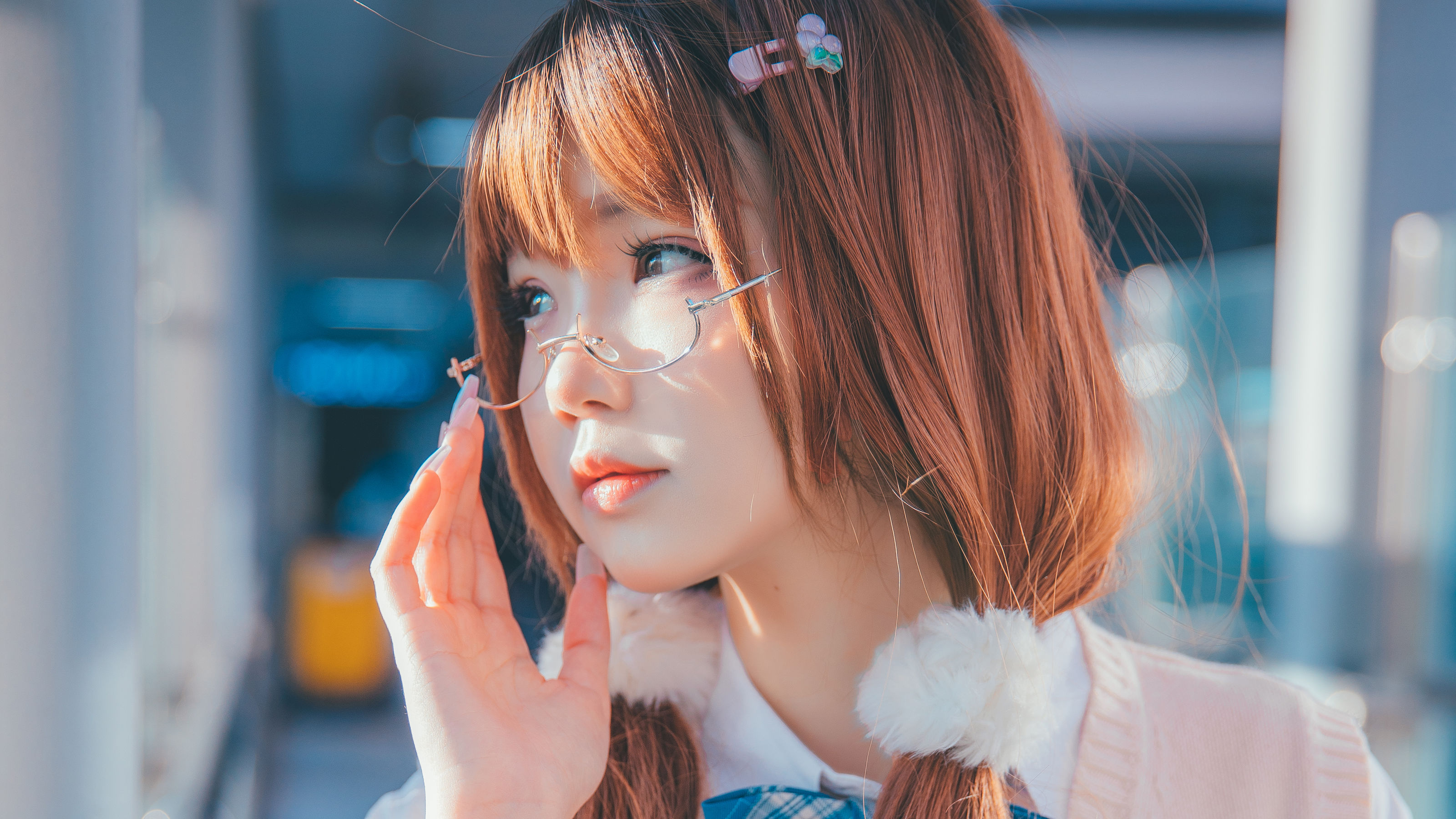[福利COS] 动漫博主雪晴Astra - JK夕阳