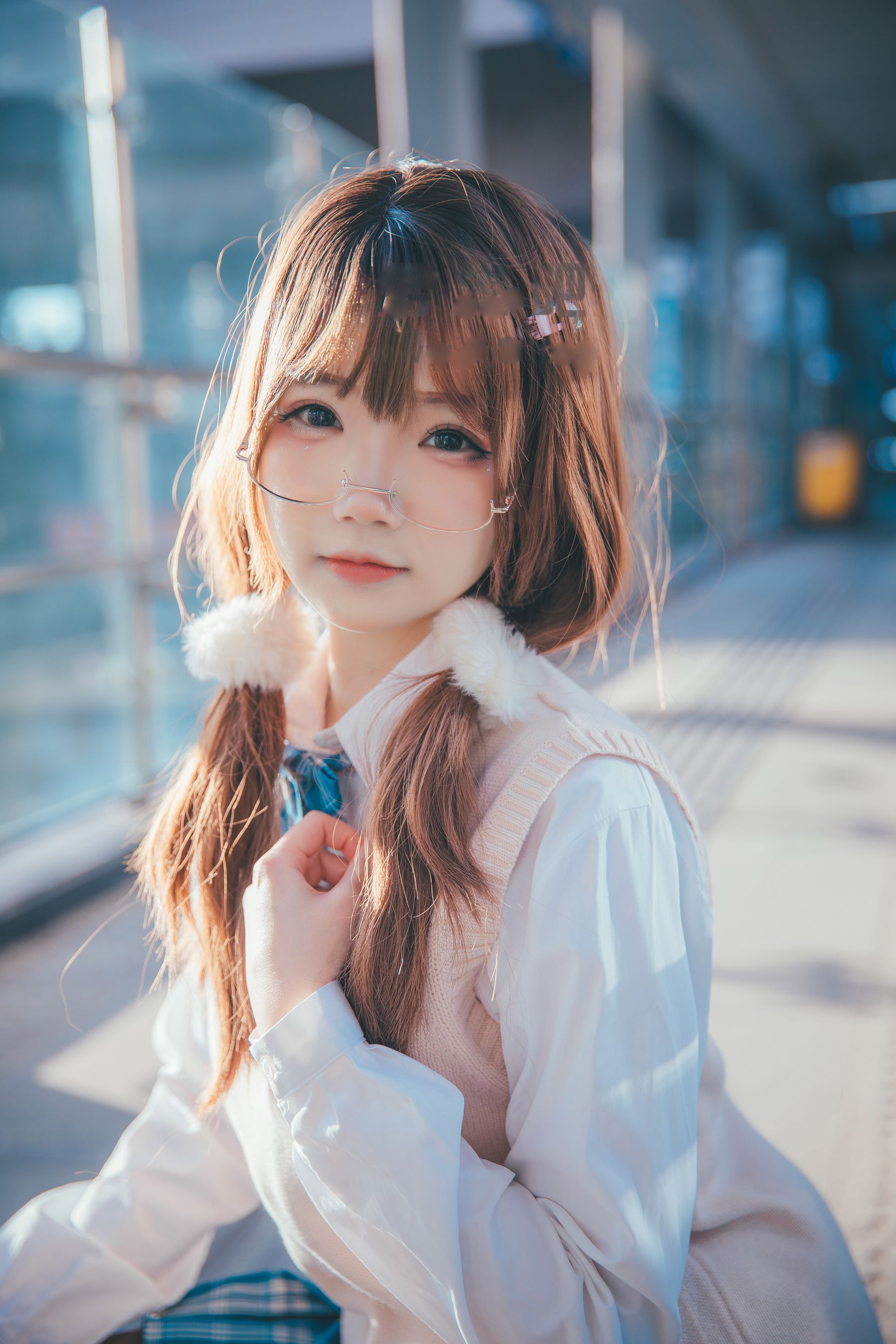 [福利COS] 动漫博主雪晴Astra - JK夕阳
