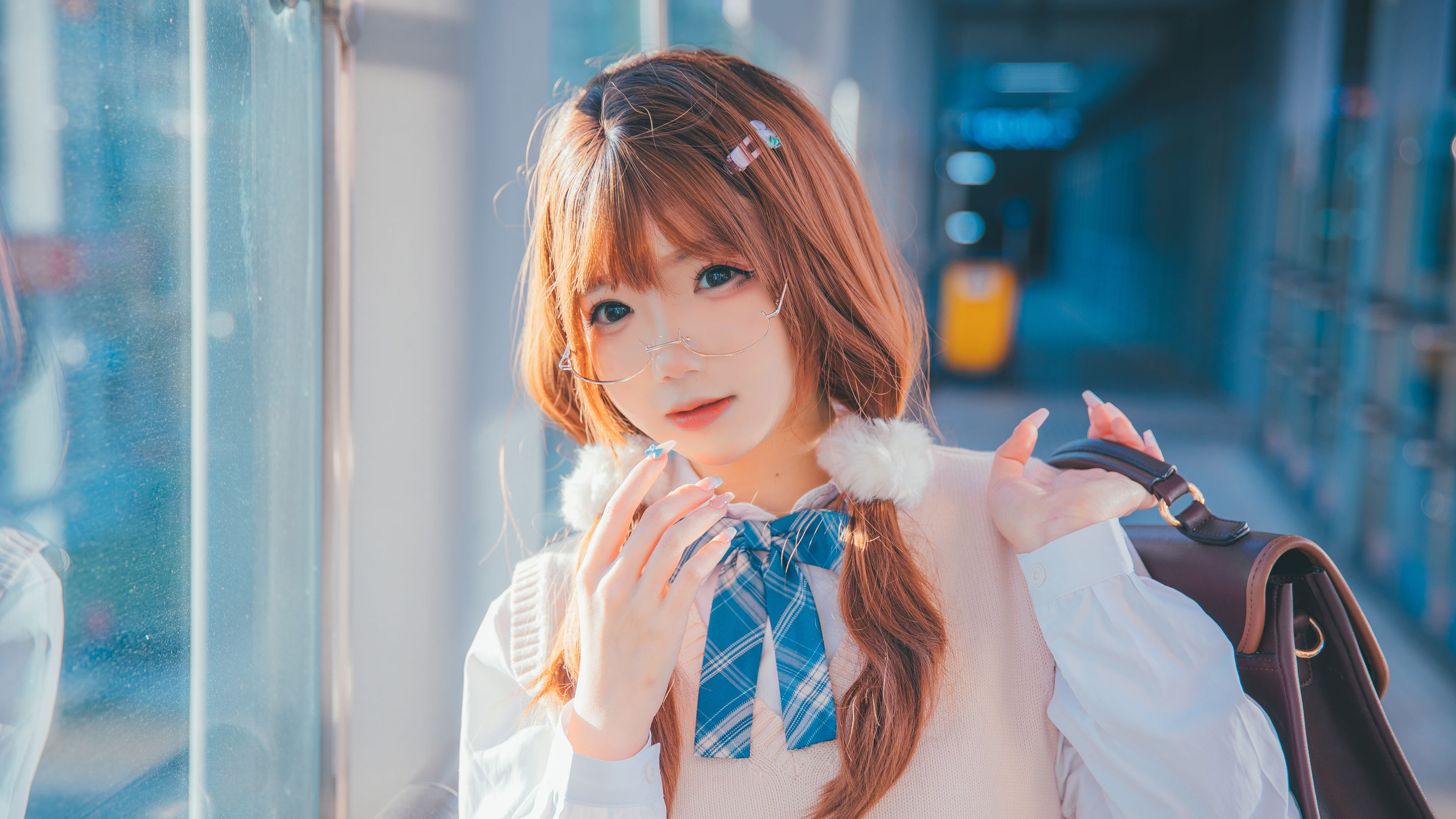 [福利COS] 动漫博主雪晴Astra - JK夕阳