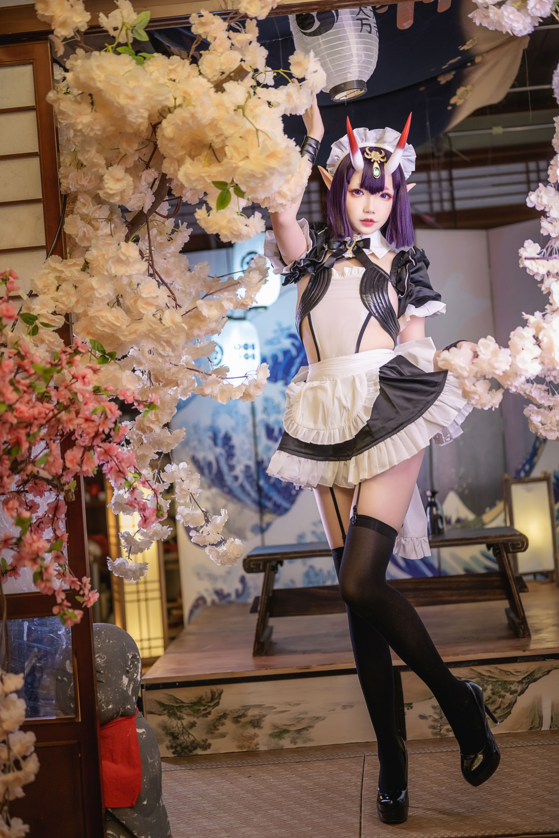 [福利COS] 动漫博主雪晴Astra - 酒吞童子 女仆
