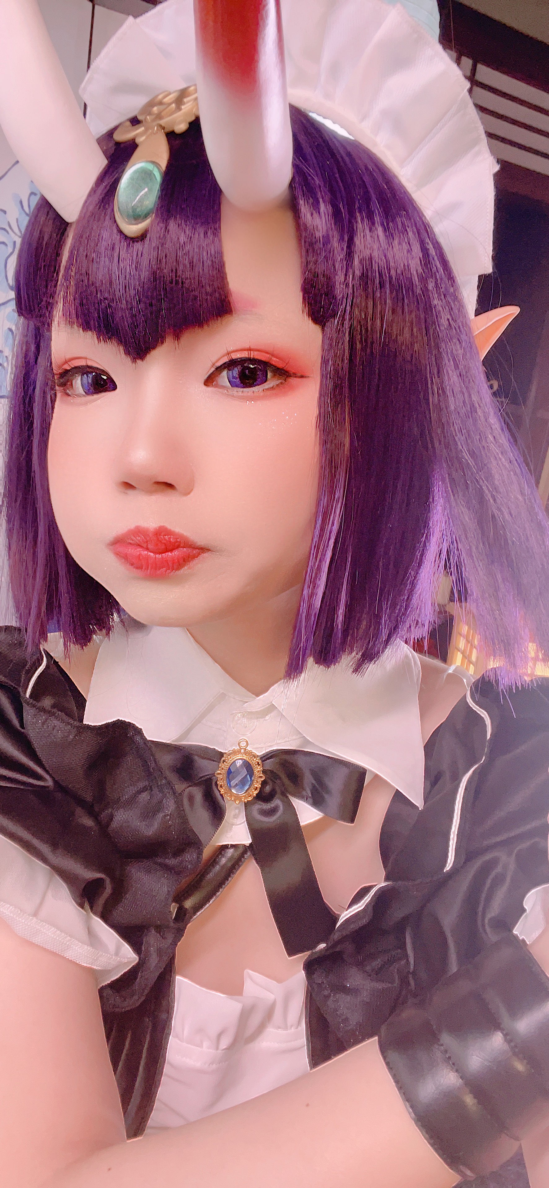 [福利COS] 动漫博主雪晴Astra - 酒吞童子 女仆