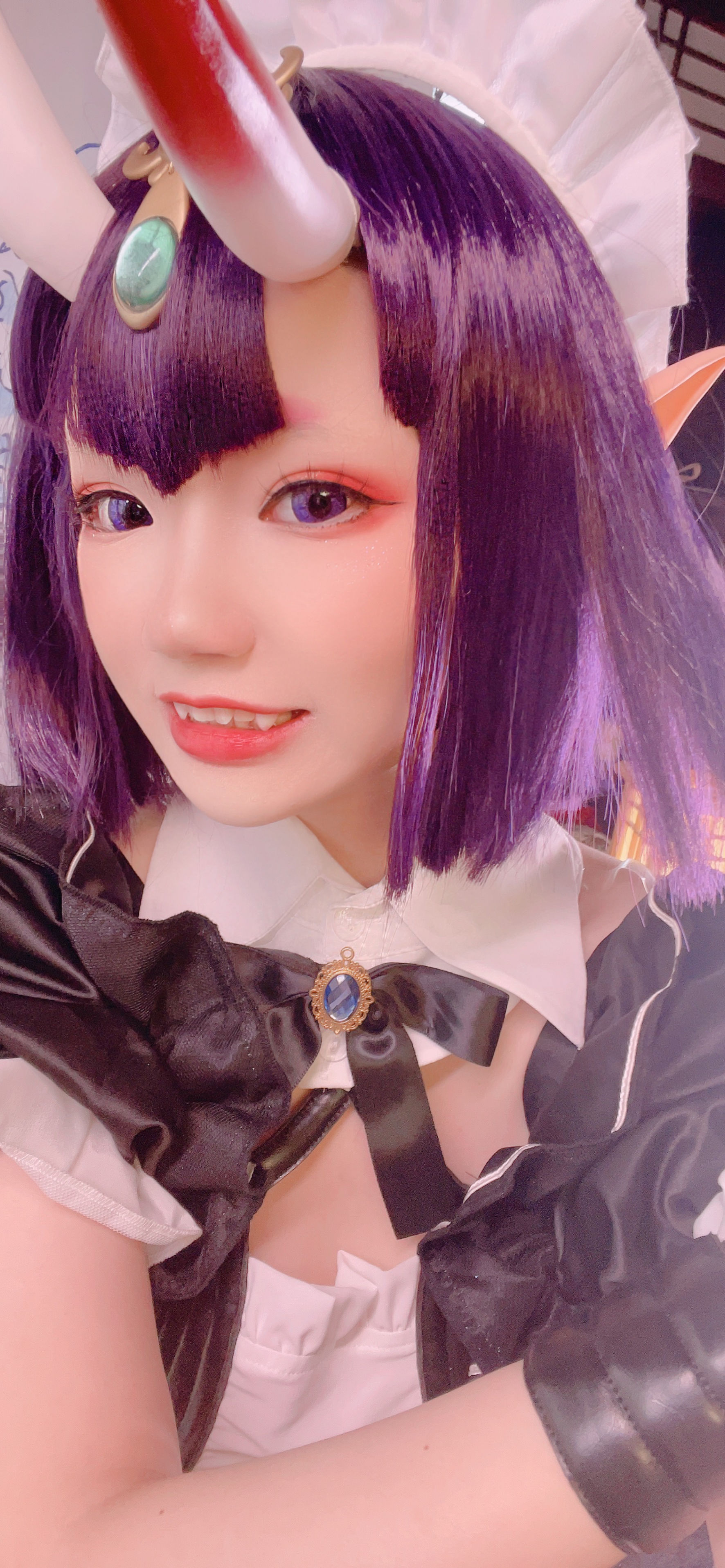 [福利COS] 动漫博主雪晴Astra - 酒吞童子 女仆