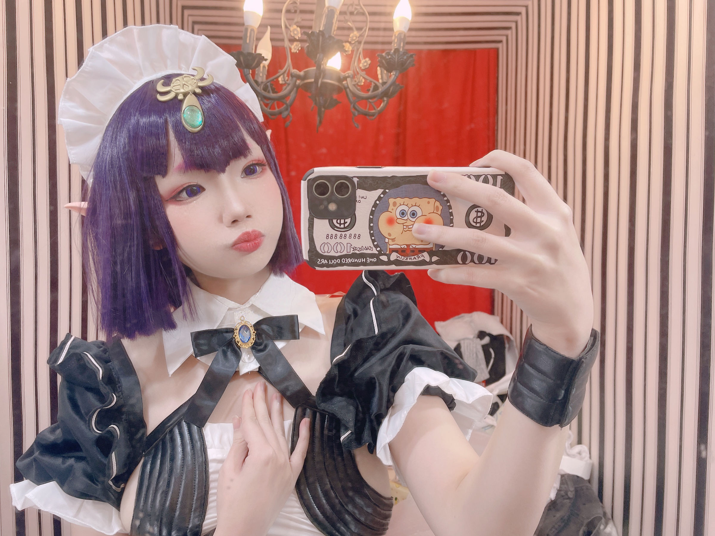 [福利COS] 动漫博主雪晴Astra - 酒吞童子 女仆