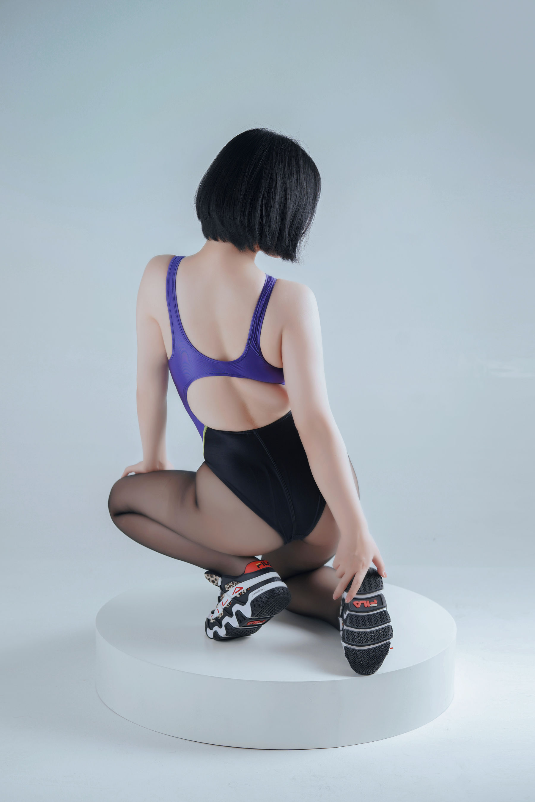 [福利COS] 半半子 - 竞泳