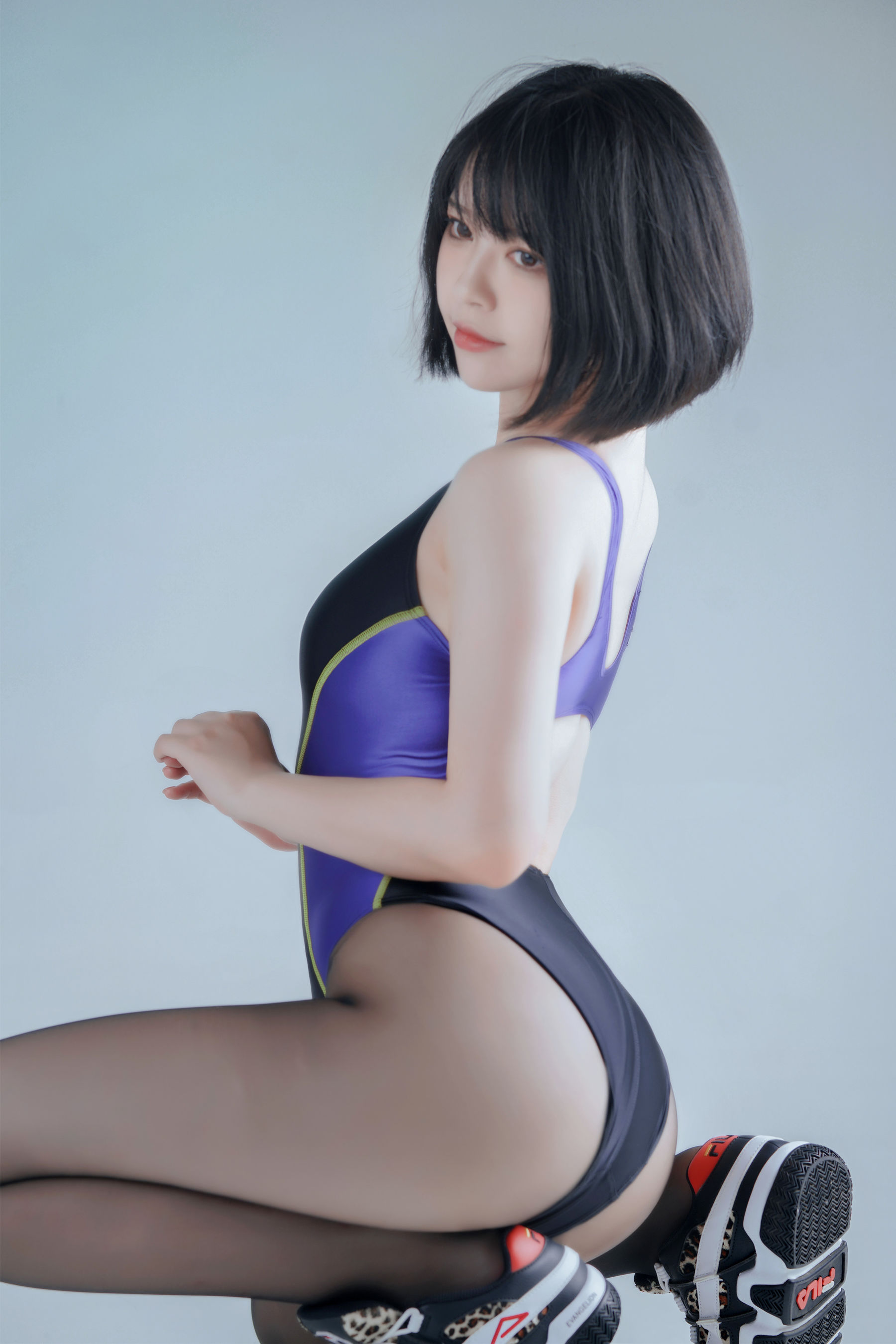 [福利COS] 半半子 - 竞泳