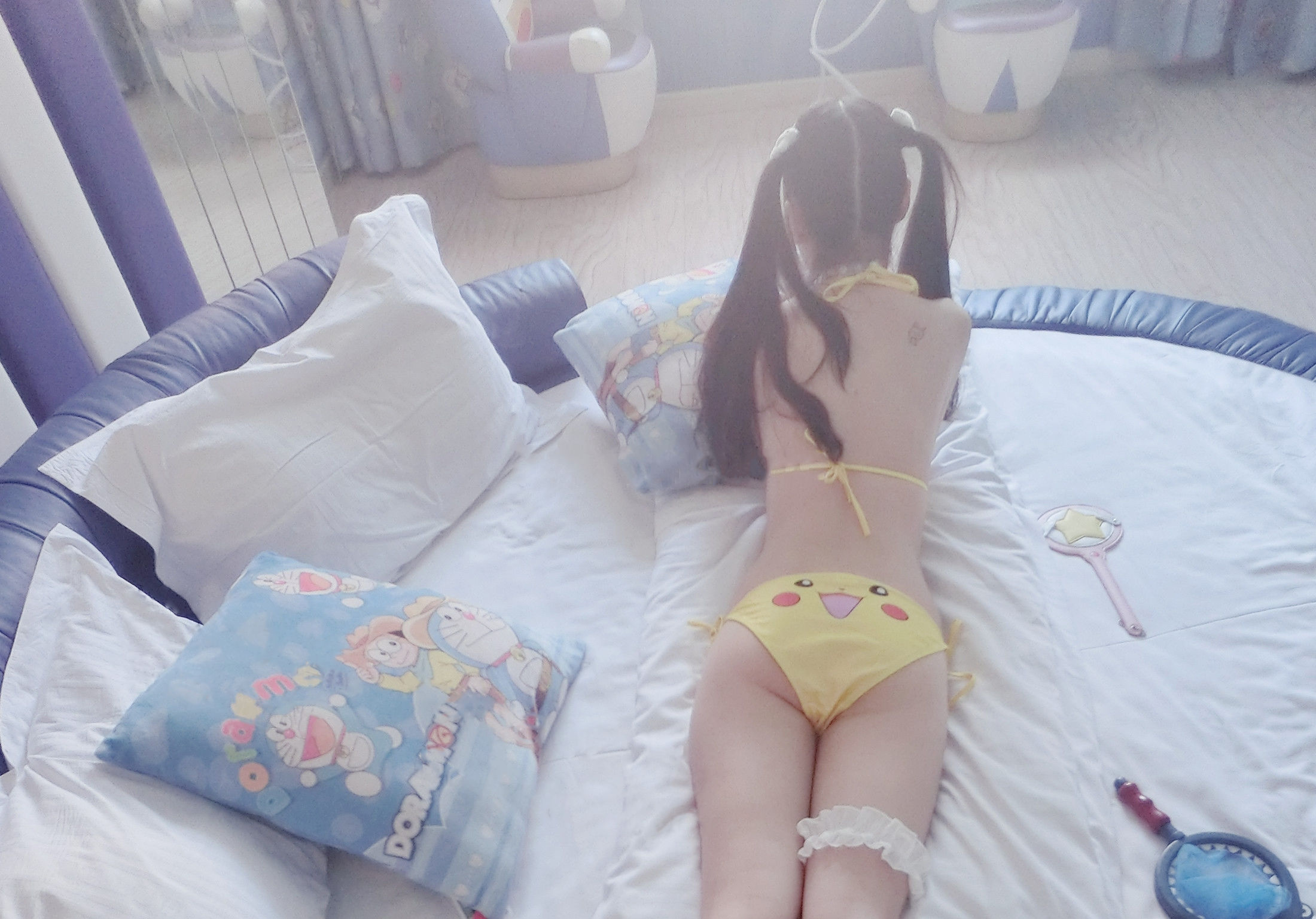 [福利COS] 双马尾少女赛高酱作品 - 皮卡丘比基尼