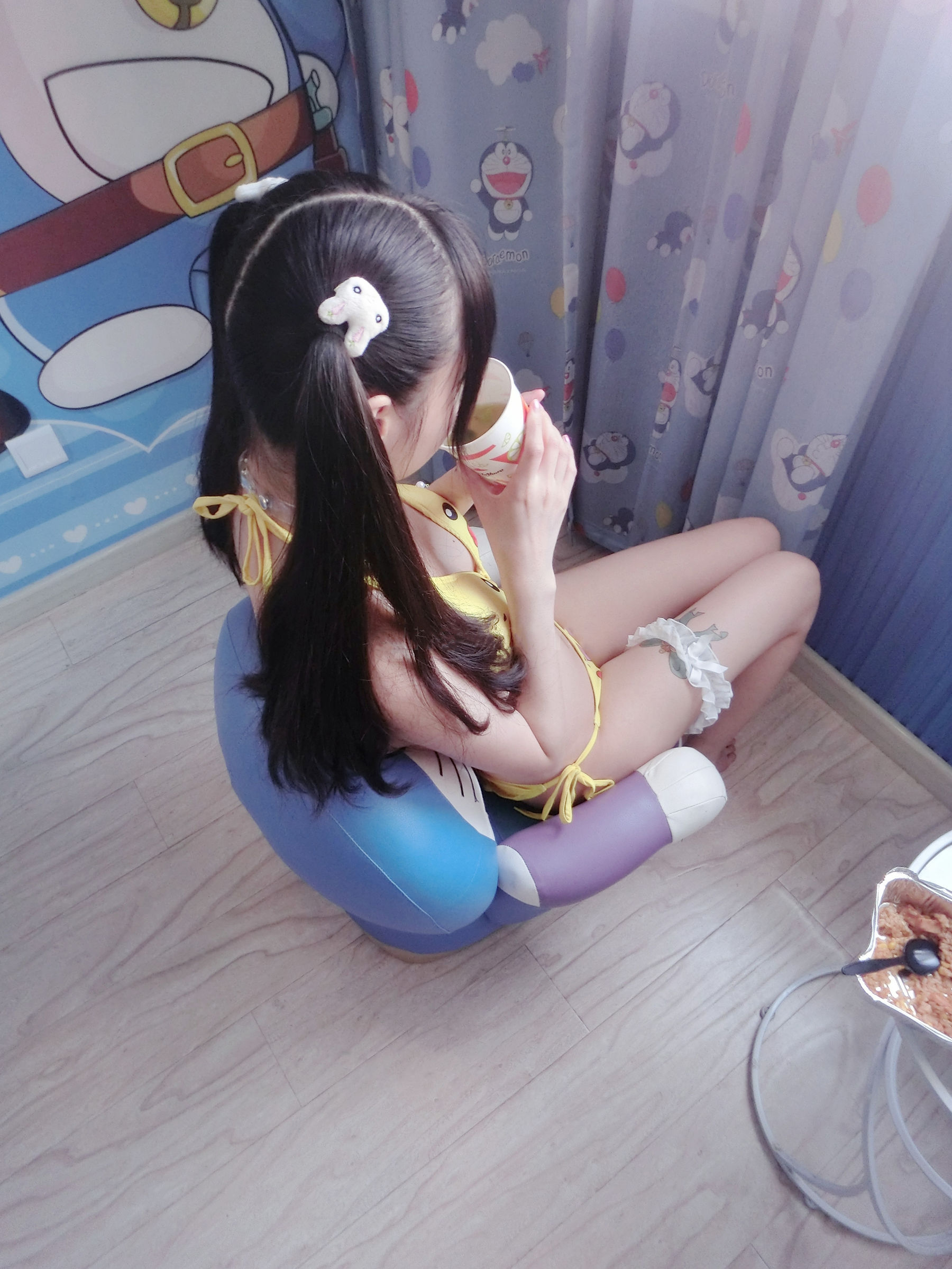 [福利COS] 双马尾少女赛高酱作品 - 皮卡丘比基尼