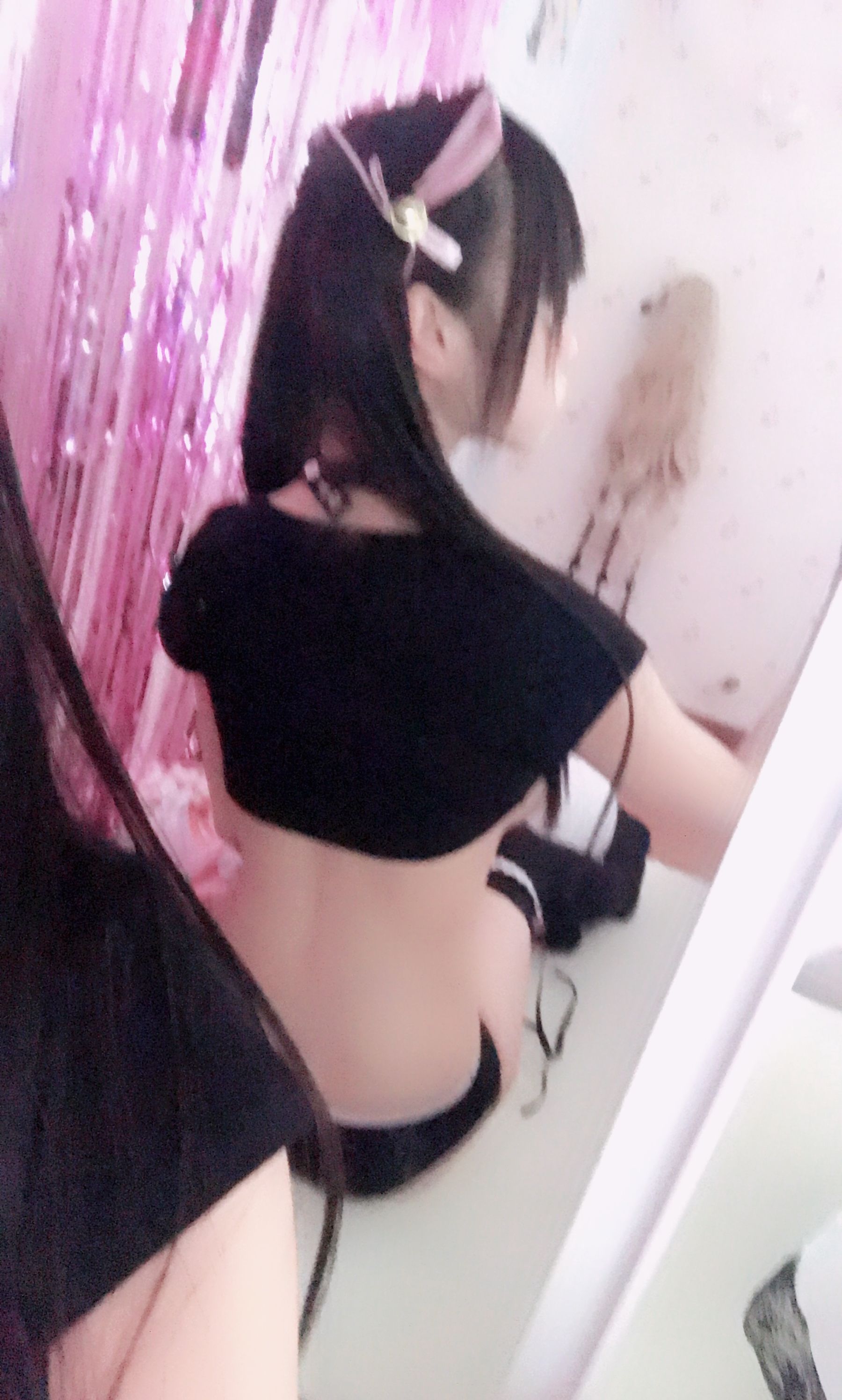 [福利COS] 双马尾少女赛高酱作品 - 黑色猫系