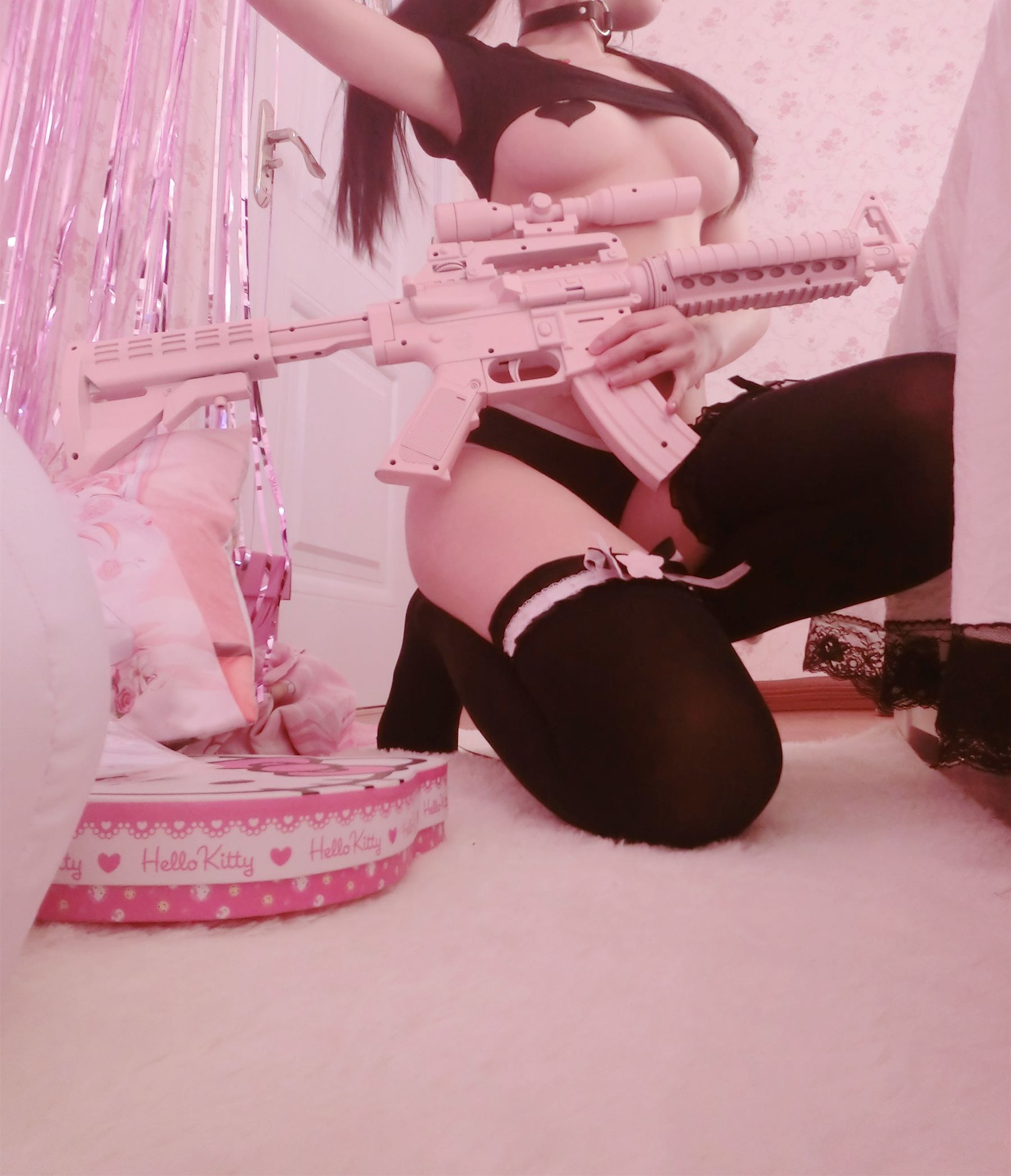 [福利COS] 双马尾少女赛高酱作品 - 黑色猫系